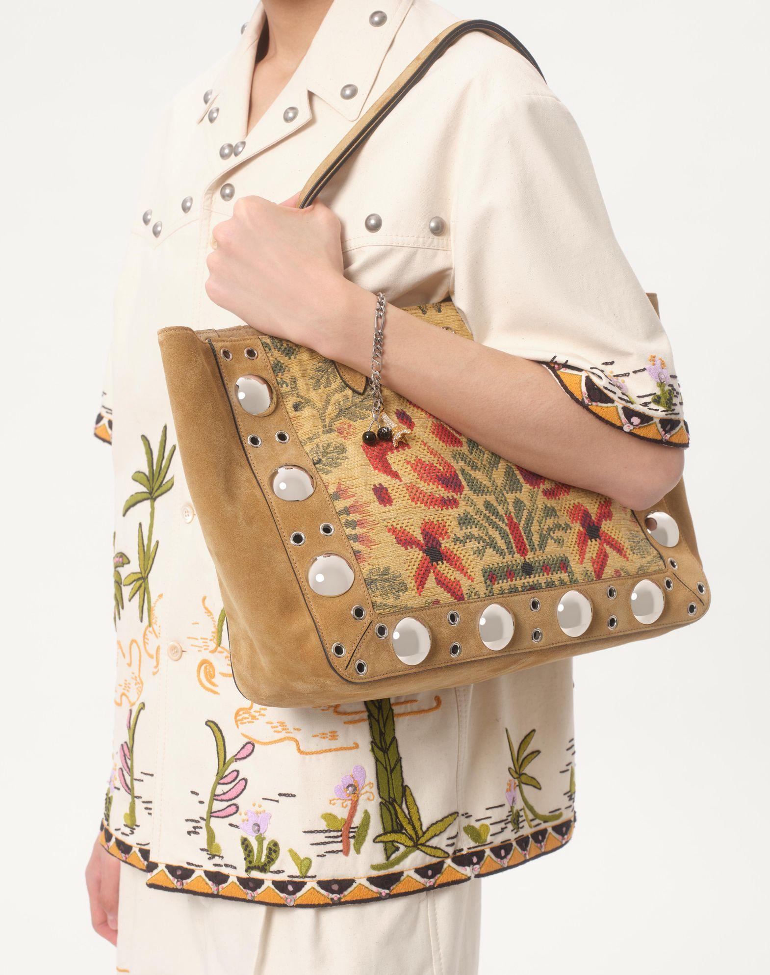 Cotton Canvas Shirt With Floral Embroidery Product Image