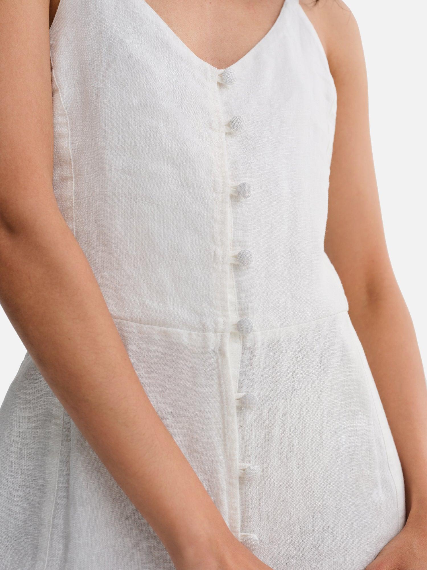 Organic Linen Tank Jumpsuit Female Product Image
