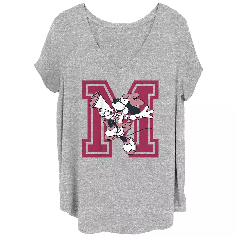 Disney's Minnie Mouse Megaphone Juniors' Plus Graphic Tee, Women's,  Product Image