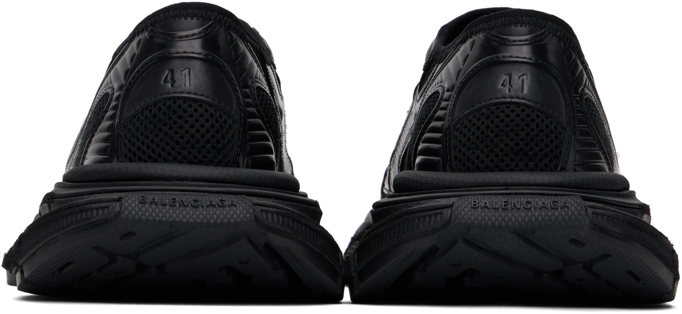 BALENCIAGA Black Mesh And Rubber Circuit Sneakers Product Image