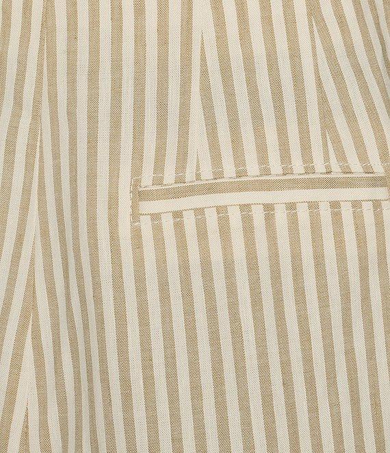 Antonio Melani Melinda Coordinating Stripe Linen Blend Straight Leg Pants Product Image