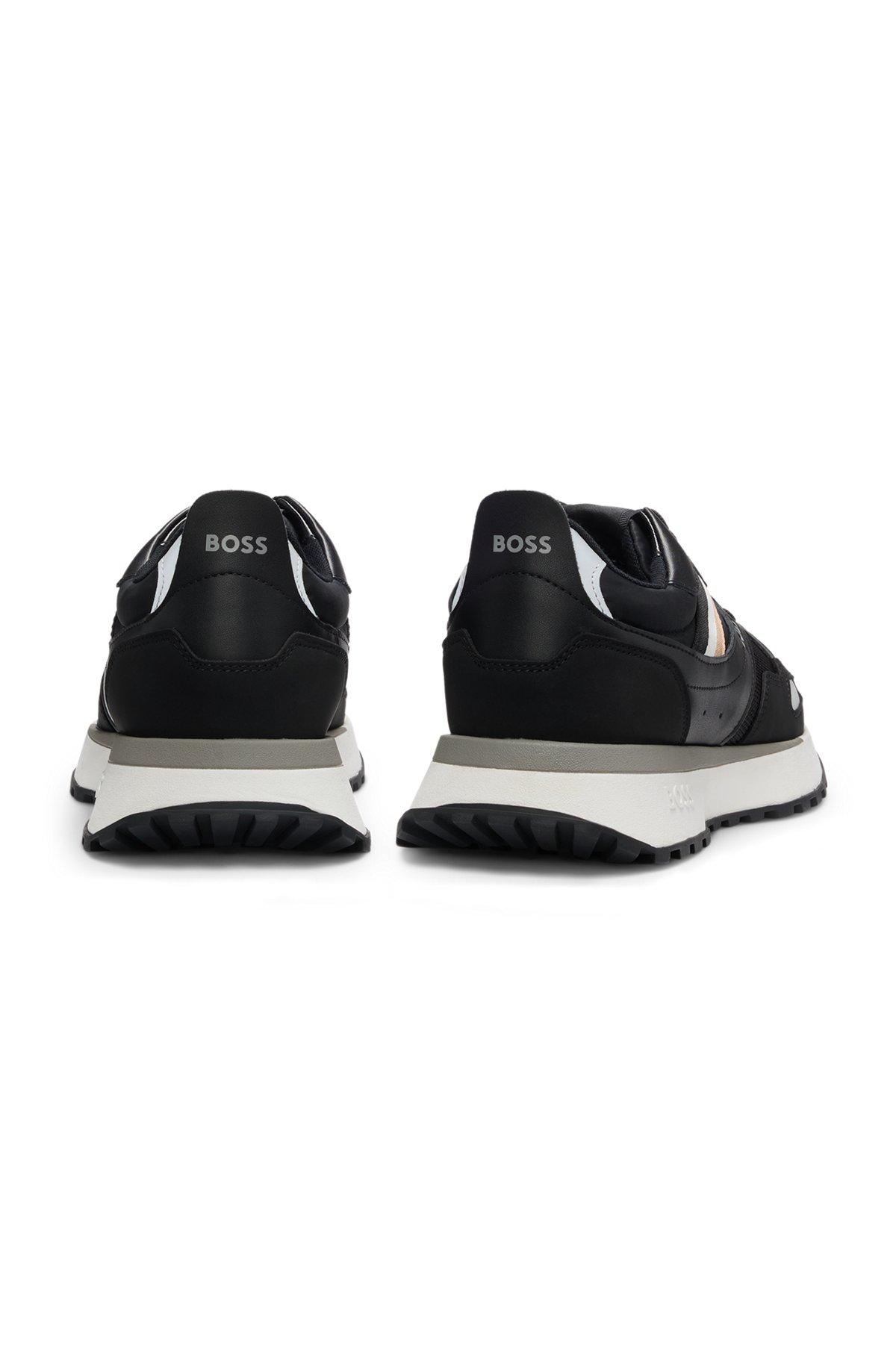 BOSS - Running-style trainers with EVA-rubber outsole - Black Product Image