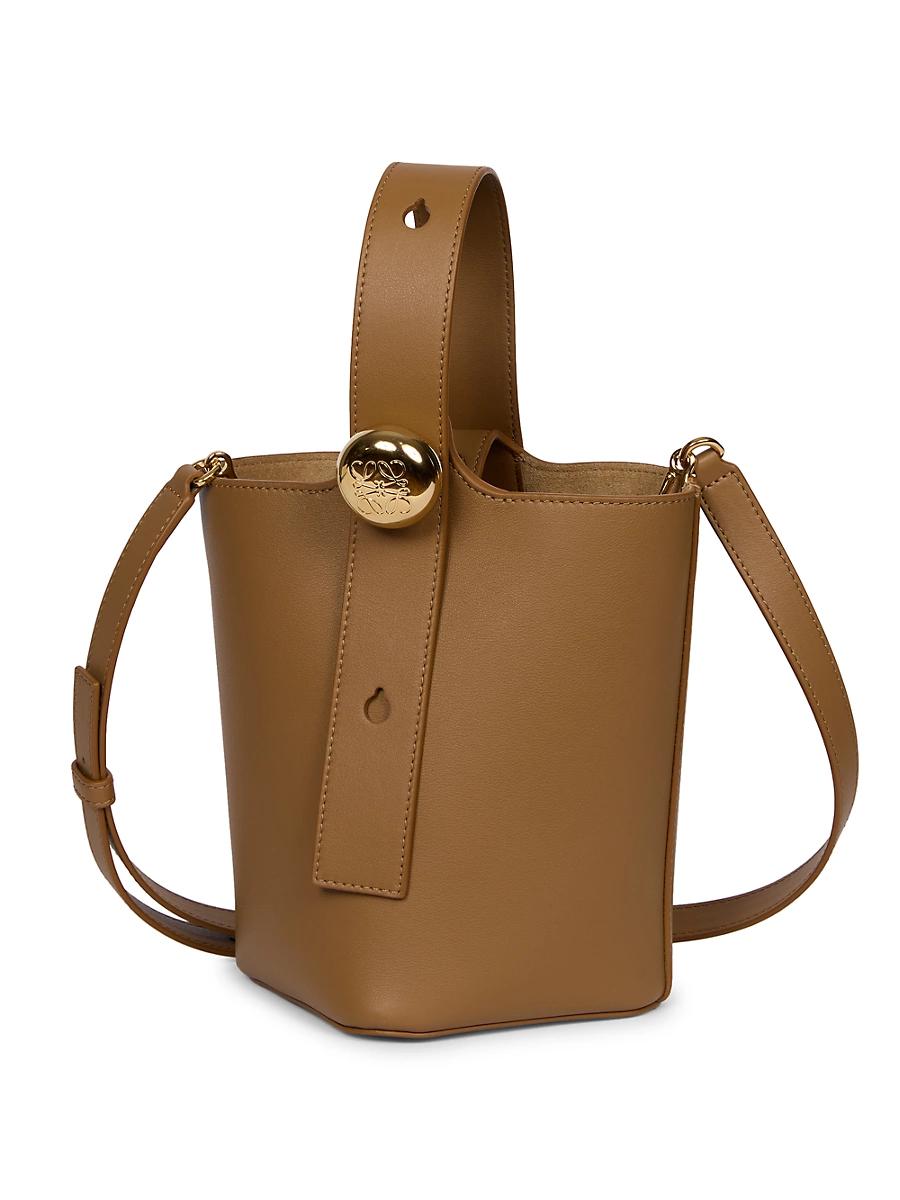Mini Pebbled Leather Bucket Bag Product Image