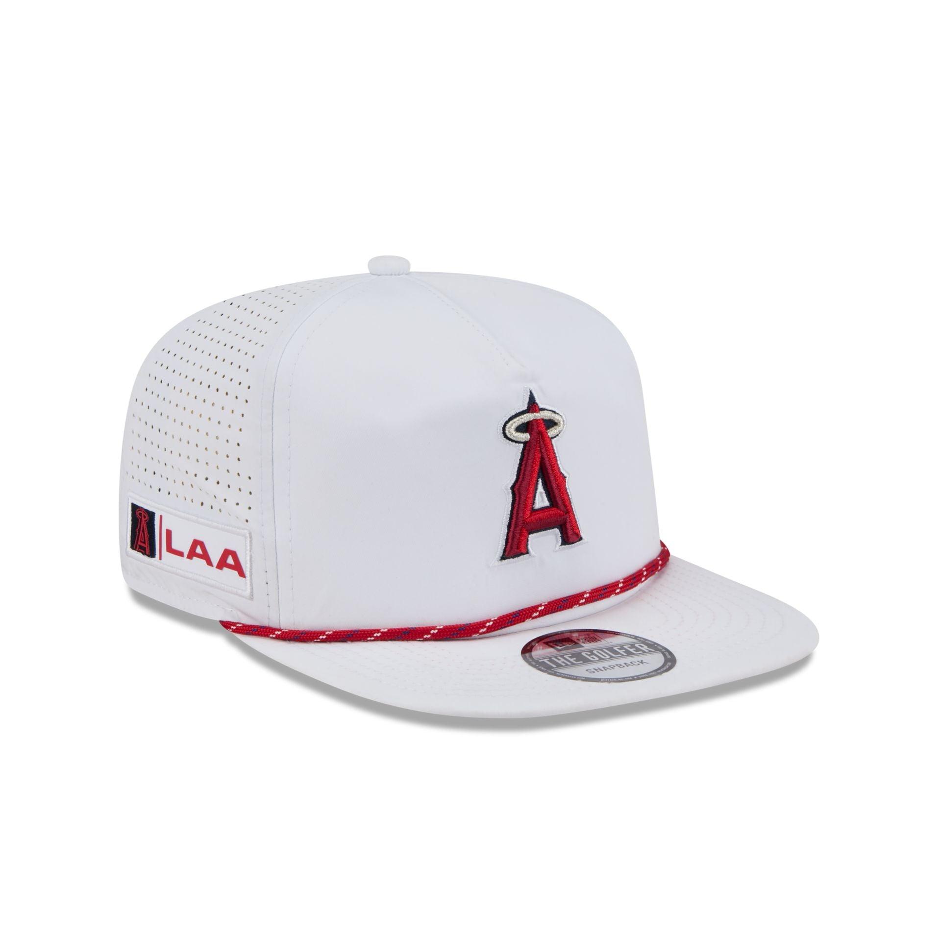 Los Angeles Angels Optic White Performance Rope Golfer Hat Male Product Image