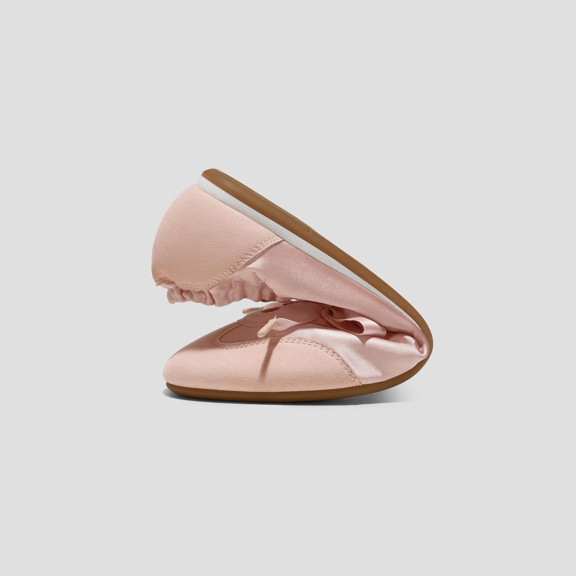 Round-Toe Satin Sneakerina (Yanka) Product Image