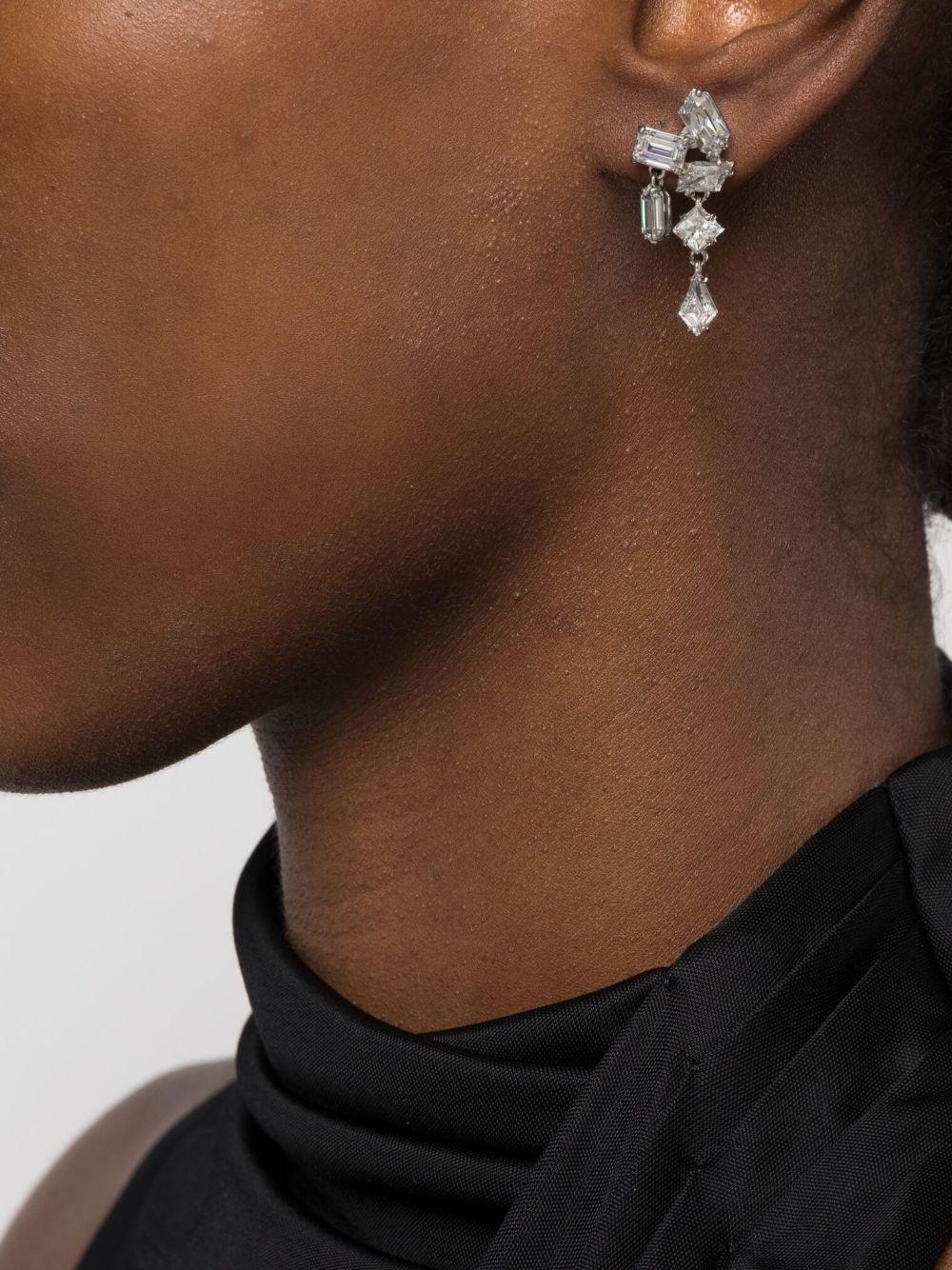 Mesmera crystal-embellished drop earrings  Product Image