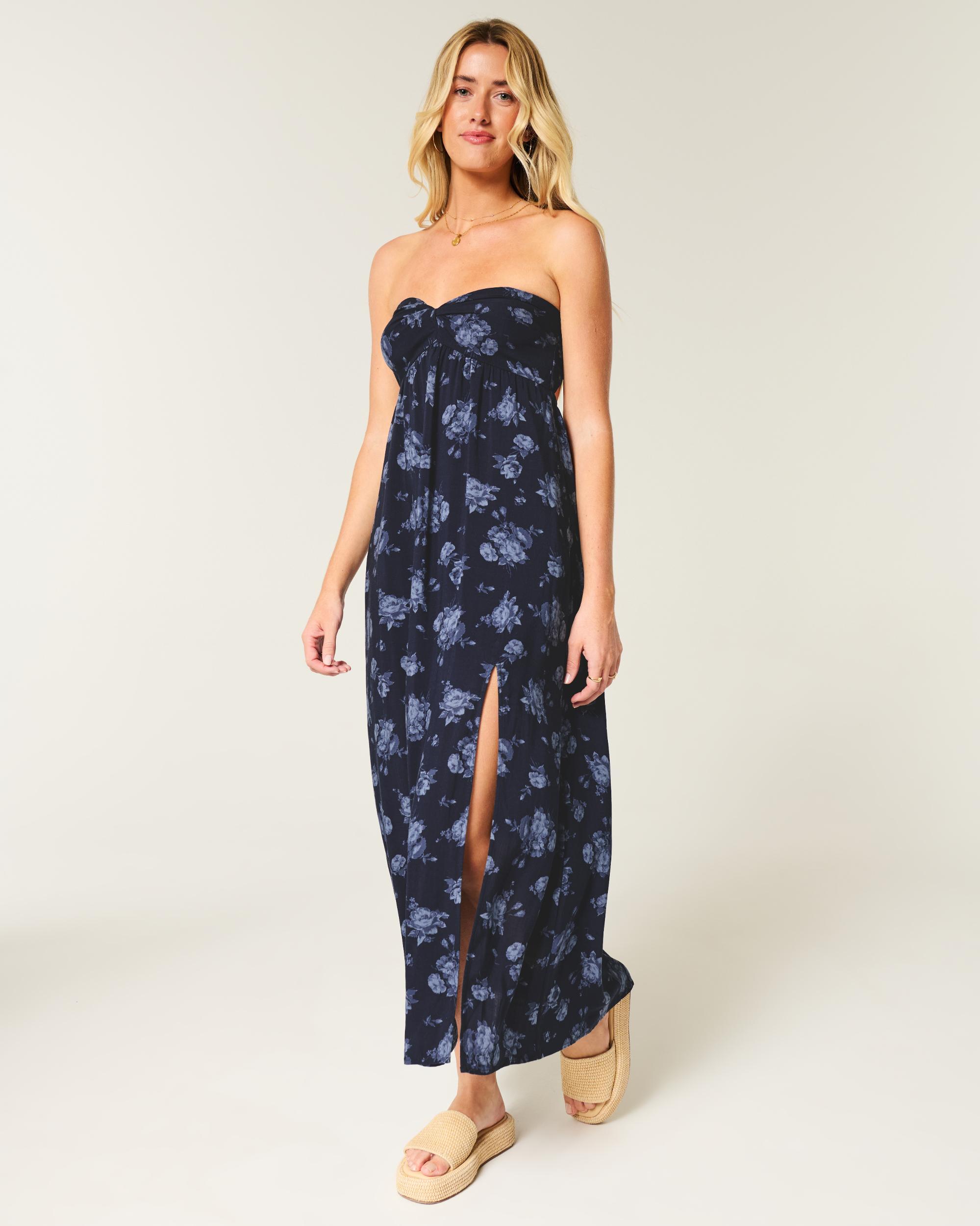 Strapless Twist Bust Maxi Dress Product Image