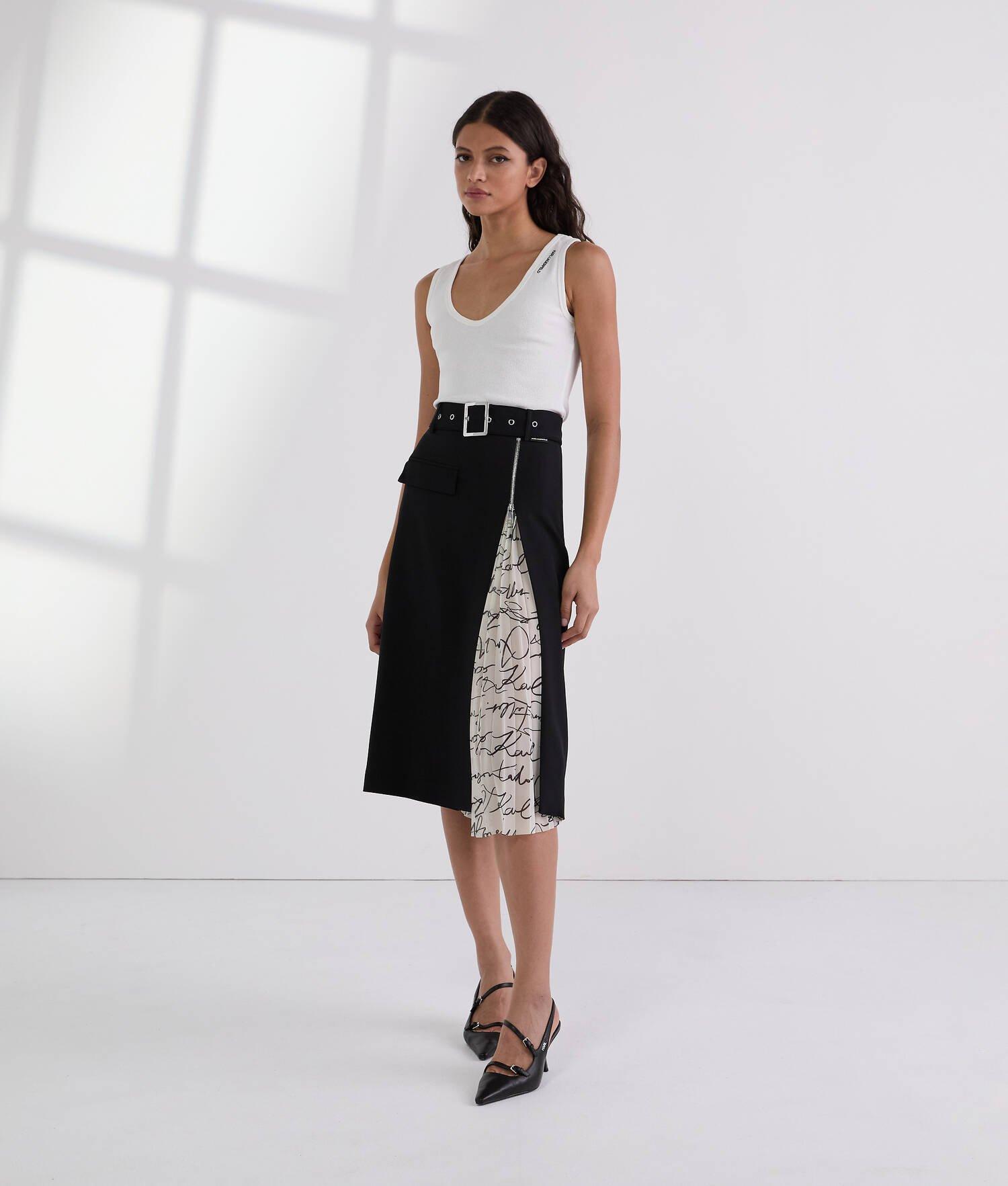 PLEAT DETAIL SKIRT Product Image