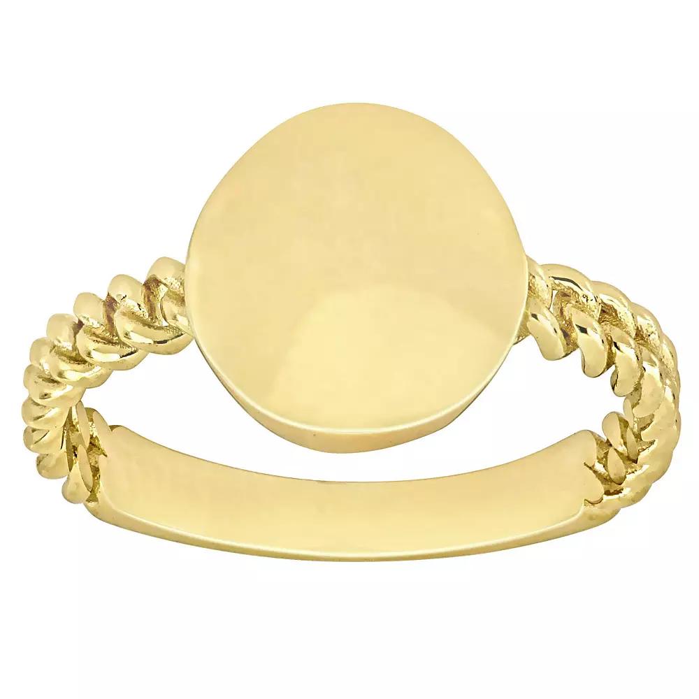 Stella Grace 14k Gold Disc Braided Ring, Women's, Size: 5 Product Image