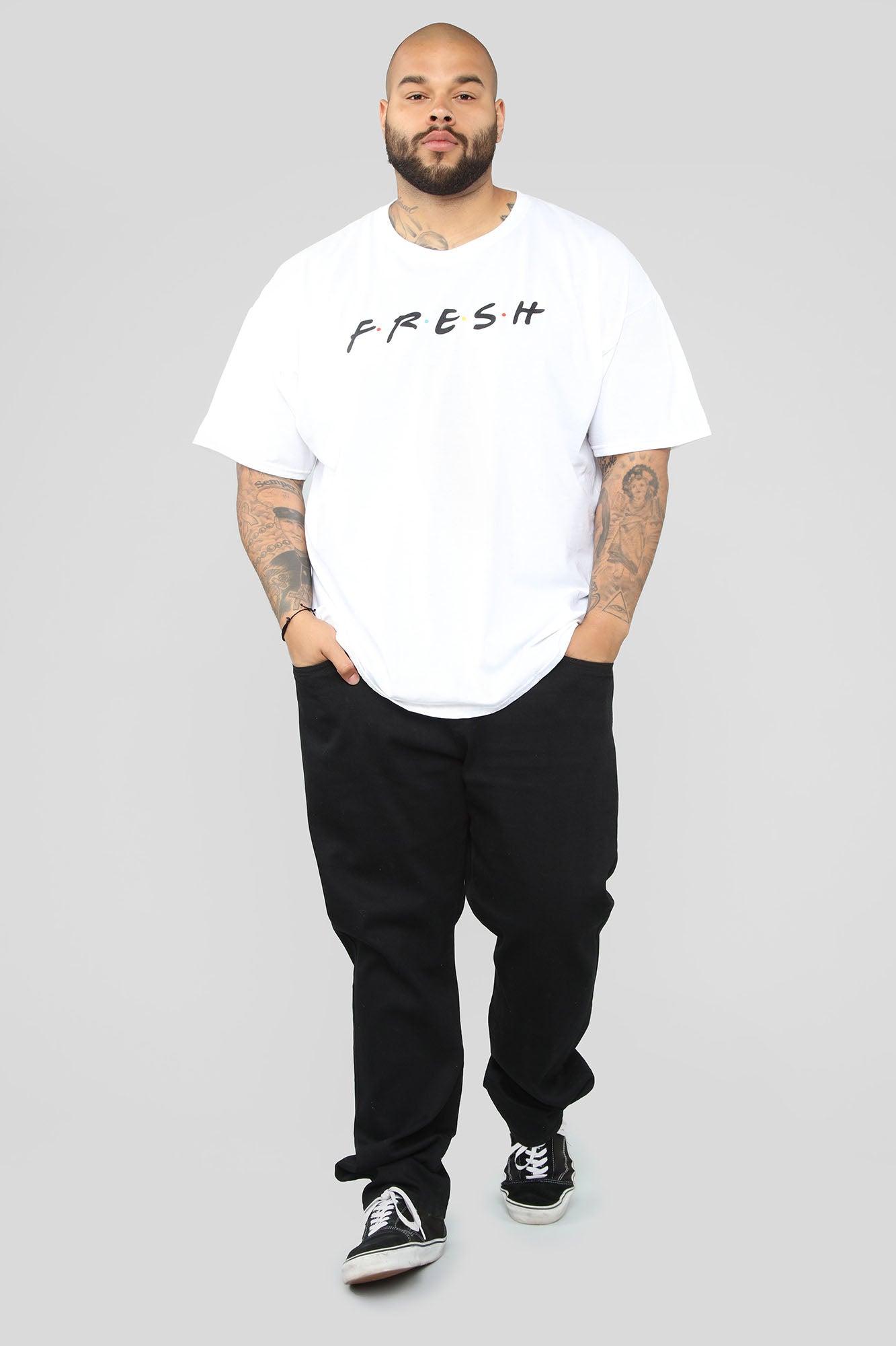 Fresh Short Sleeve Tee - White/Black Product Image