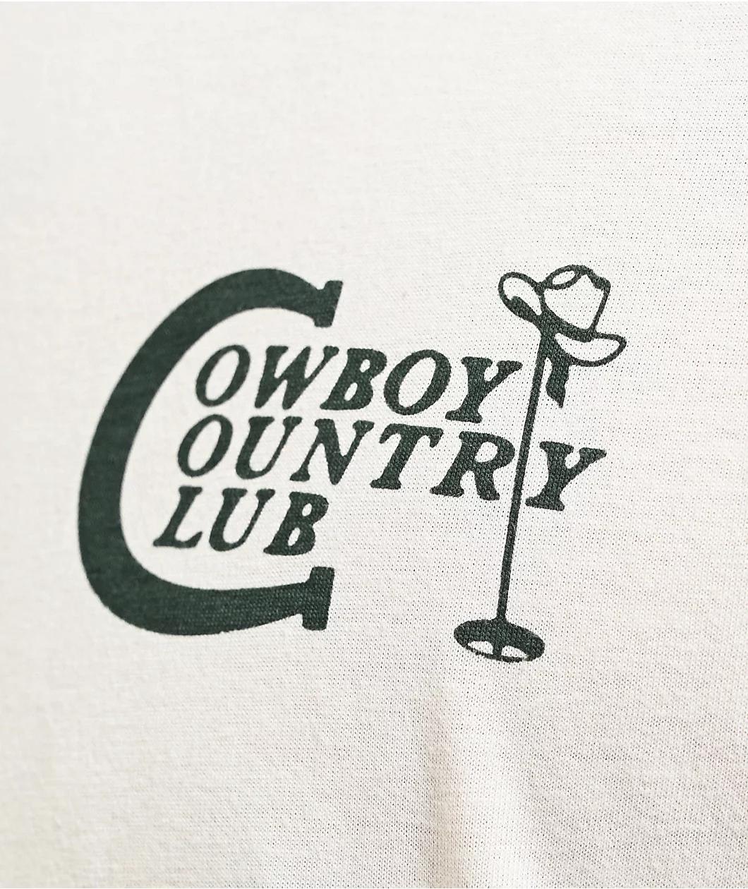 Sendero Cowboy Country Club Natural T-Shirt Product Image