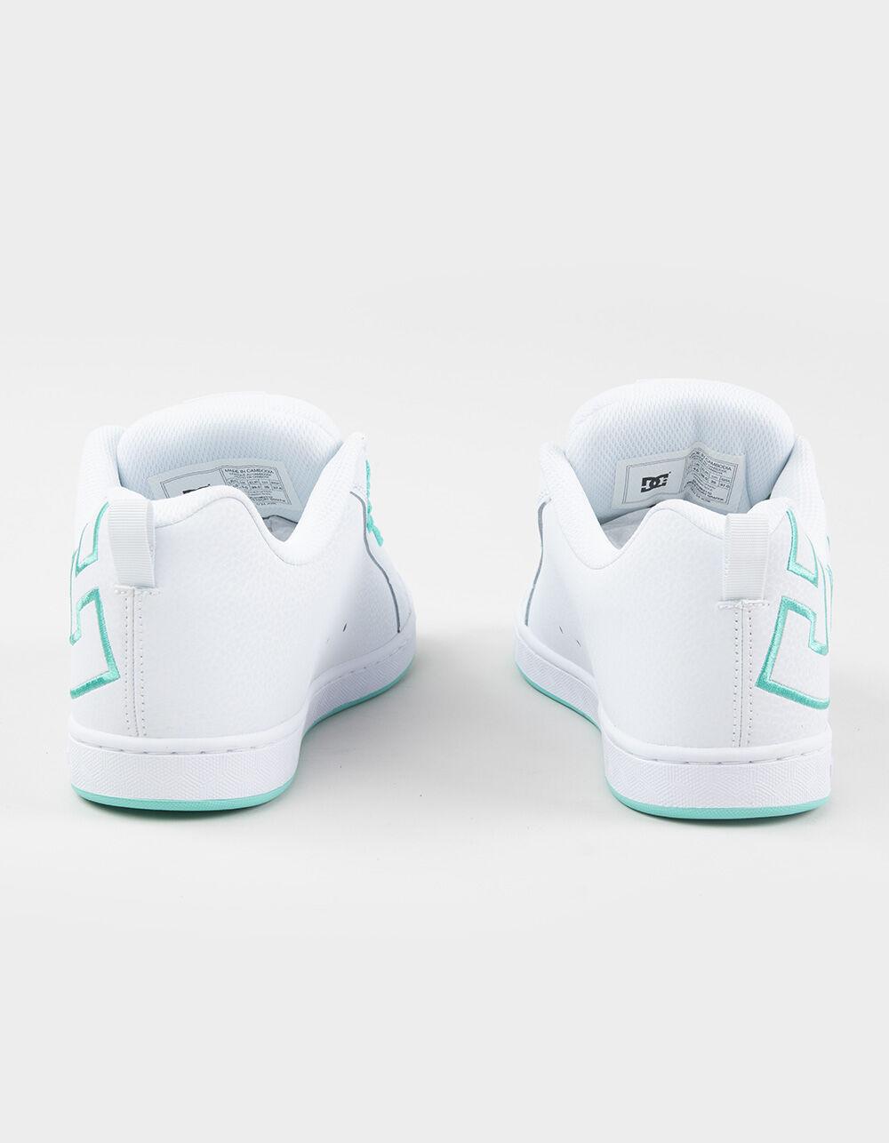 DC SHOES Court Graffik Womens Shoes - WHT/GREEN Product Image