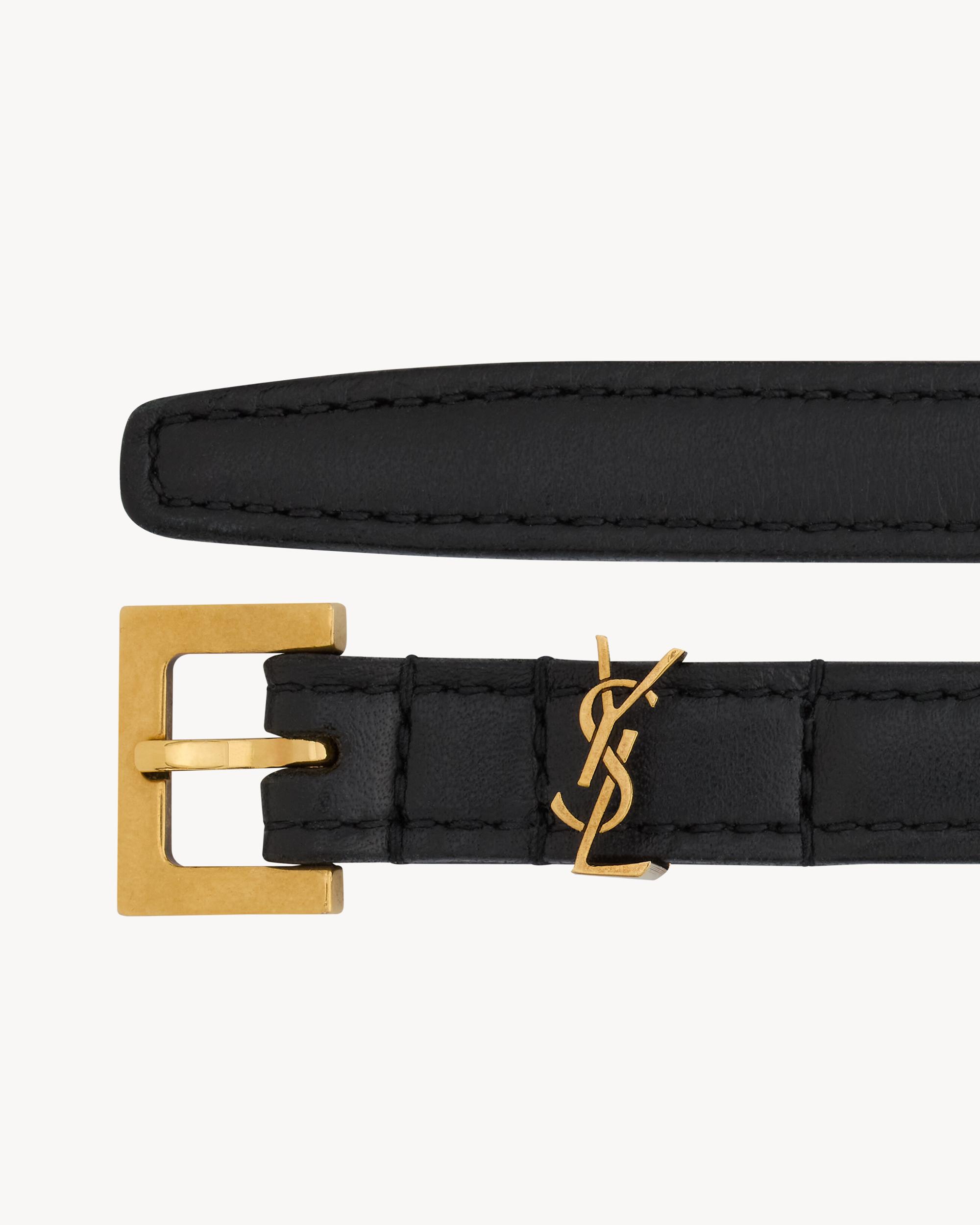 CASSANDRE extra thin belt in smooth leather Product Image