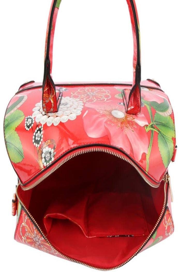 Floral Satchel Handbag for Women Purse Product Image