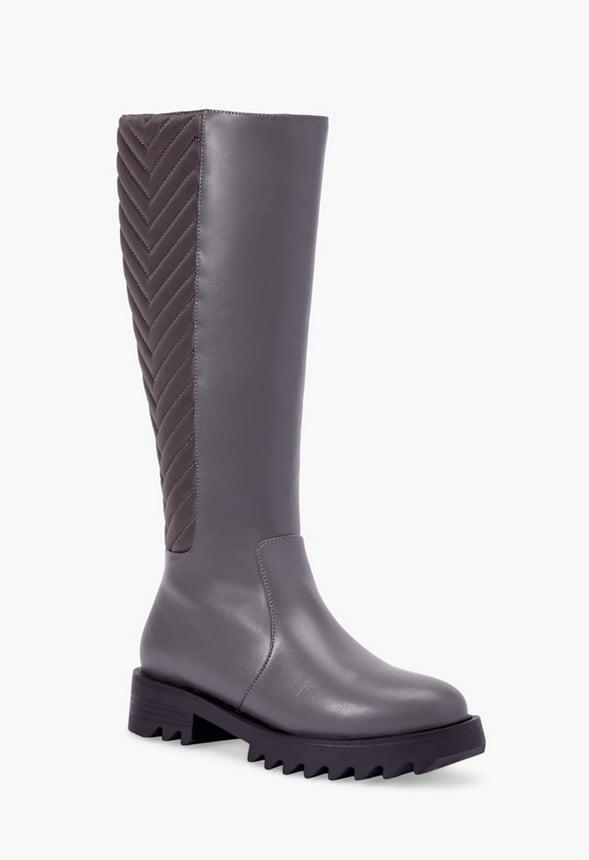 JustFab Margaux Platform Loafer Pump Womens Black/ White Size 8.5 Product Image