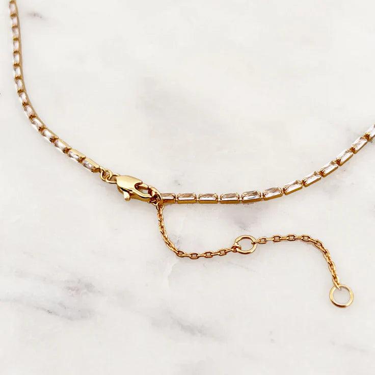 By Nouck | Oval Rhinestone Choker Product Image