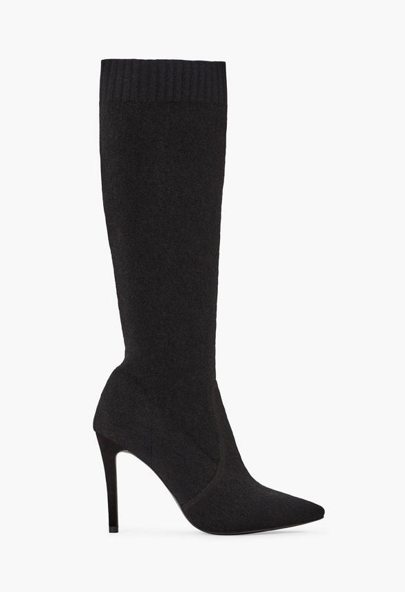 JustFab Margaux Platform Loafer Pump Womens Black/ White Size 8.5 Product Image