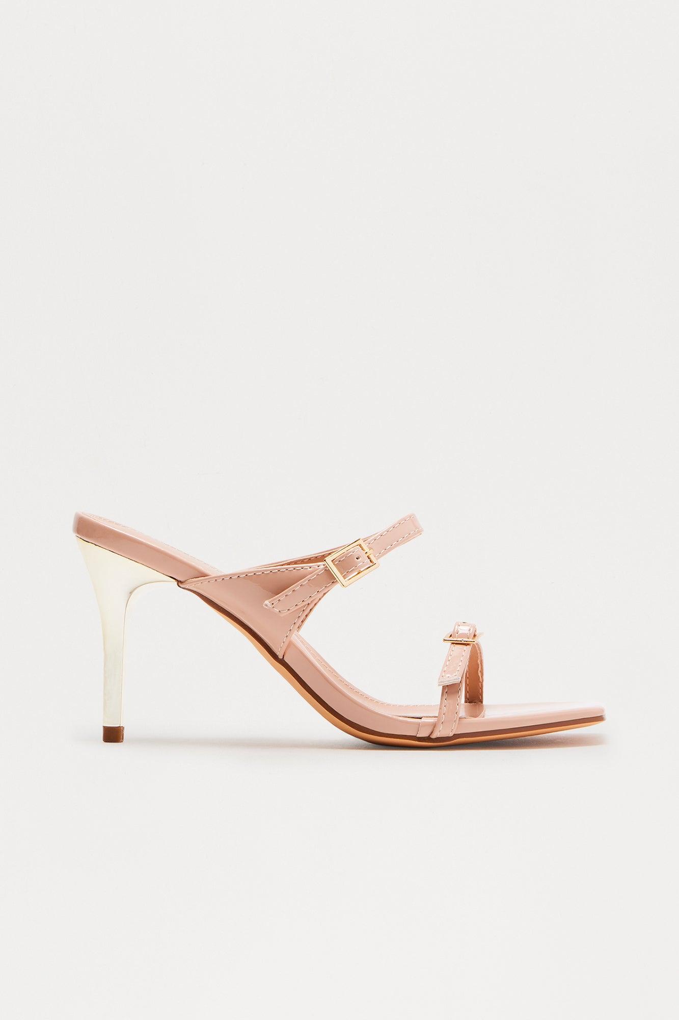 Elm Buckle Mules - Beige Female Product Image
