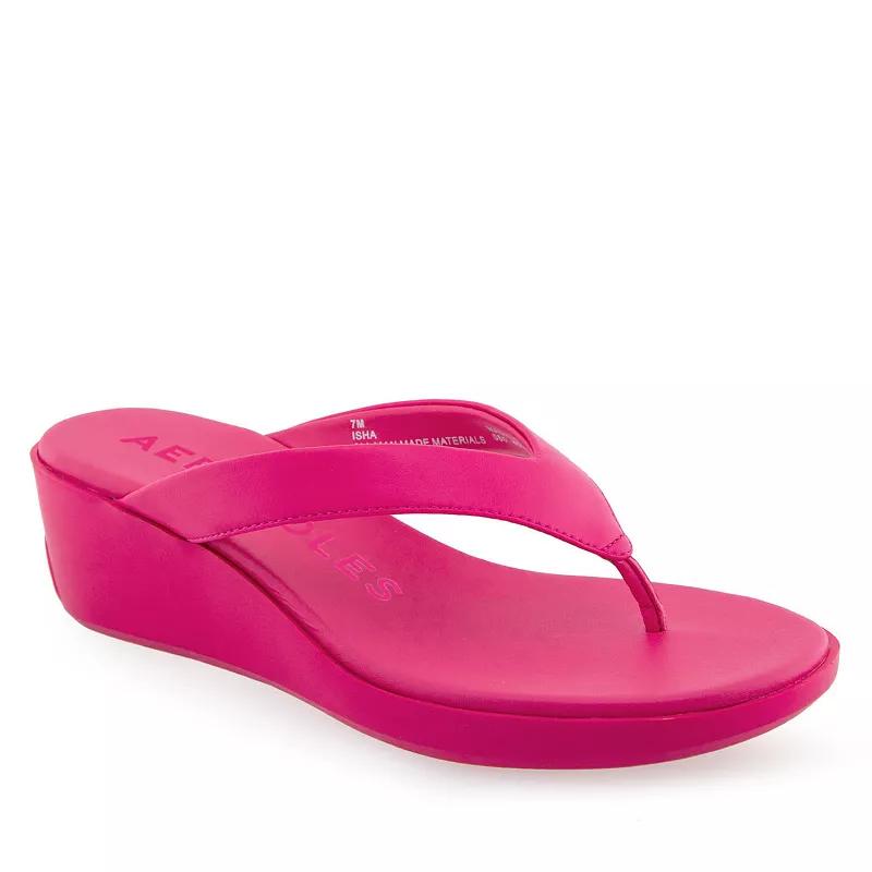 Aerosoles Isha Women's Wedge Sandals, Size: 10, Virtual Pink Pu Product Image