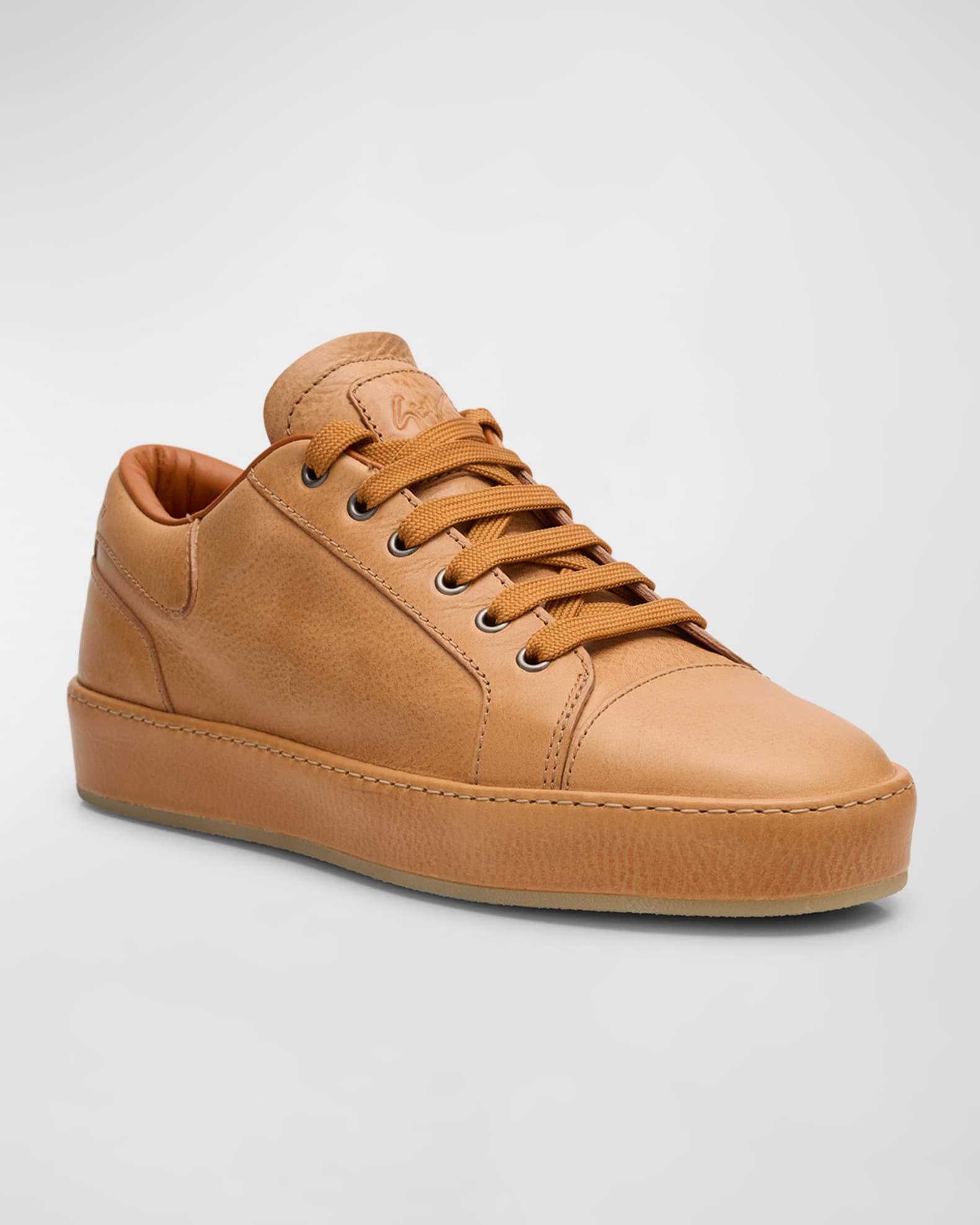 Men's Norbel Leather Low-Top Sneakers Product Image