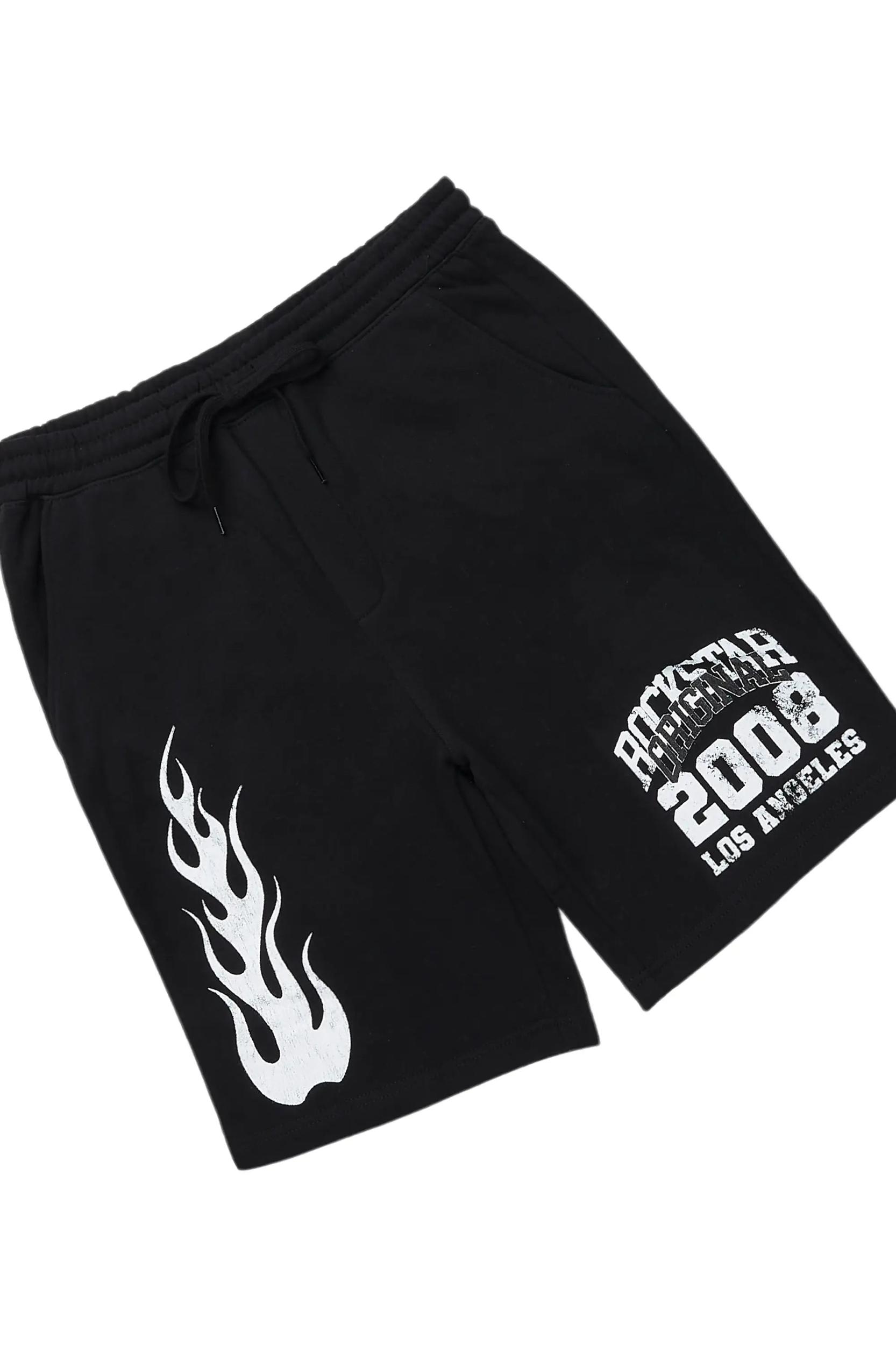 Edel Black T-Shirt Short Set Male Product Image