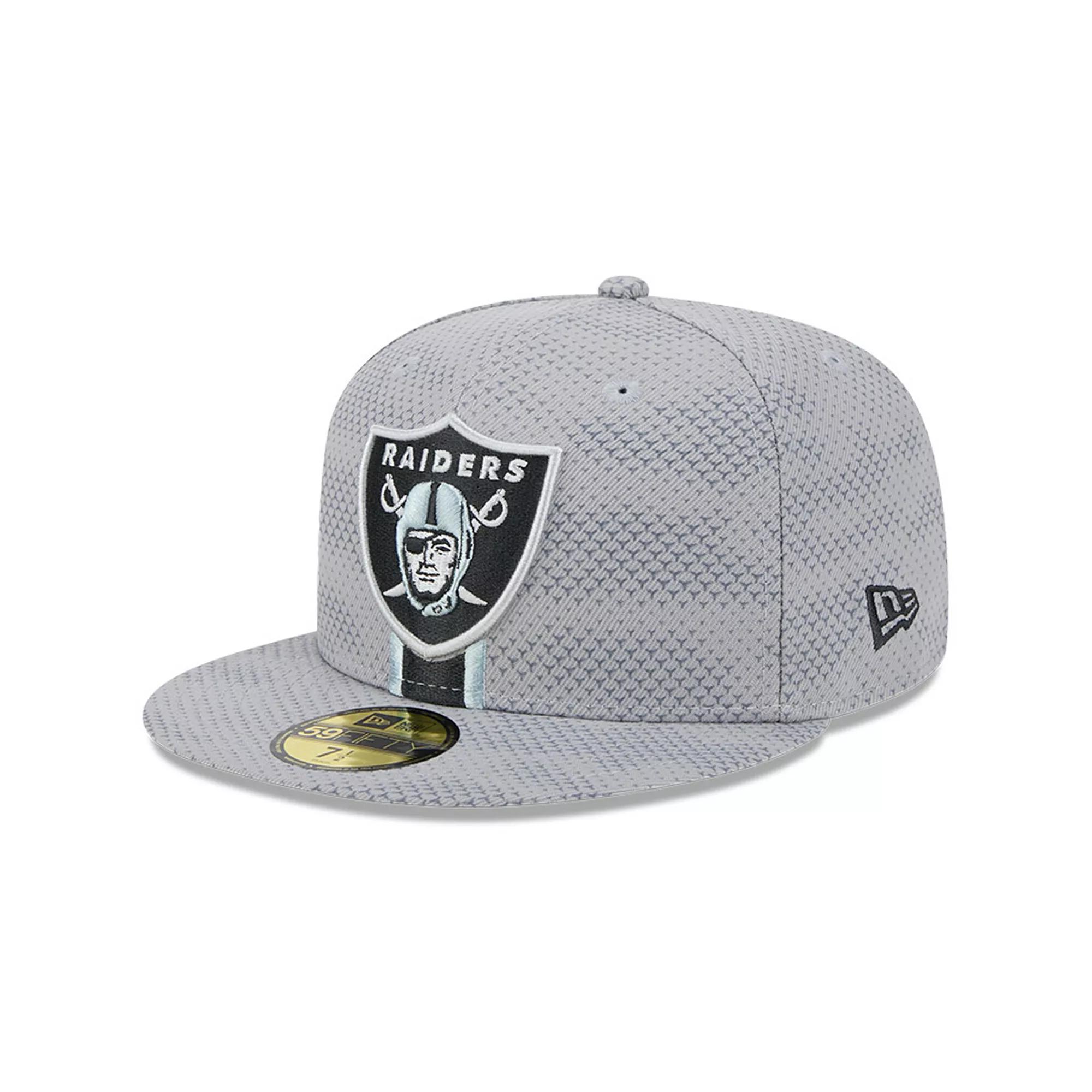 Men's New Era Gray Las Vegas Raiders 2024 Sideline 59FIFTY Fitted Hat, Size: 7, Lvr Grey Product Image
