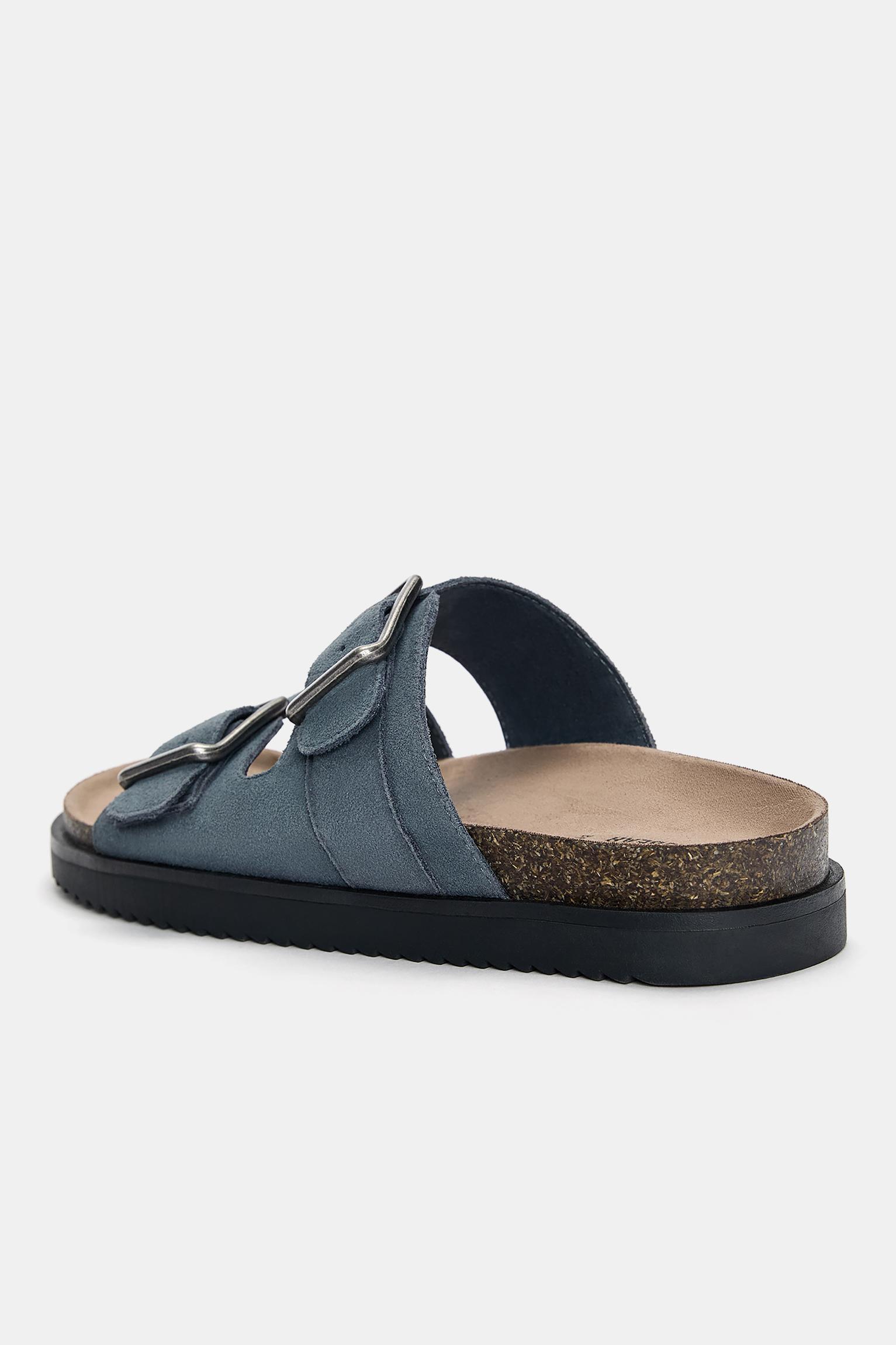 Leather sandals with buckle Product Image