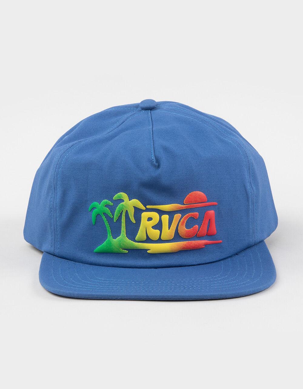 RVCA Vibrations Snapback Hat - BLUE Product Image