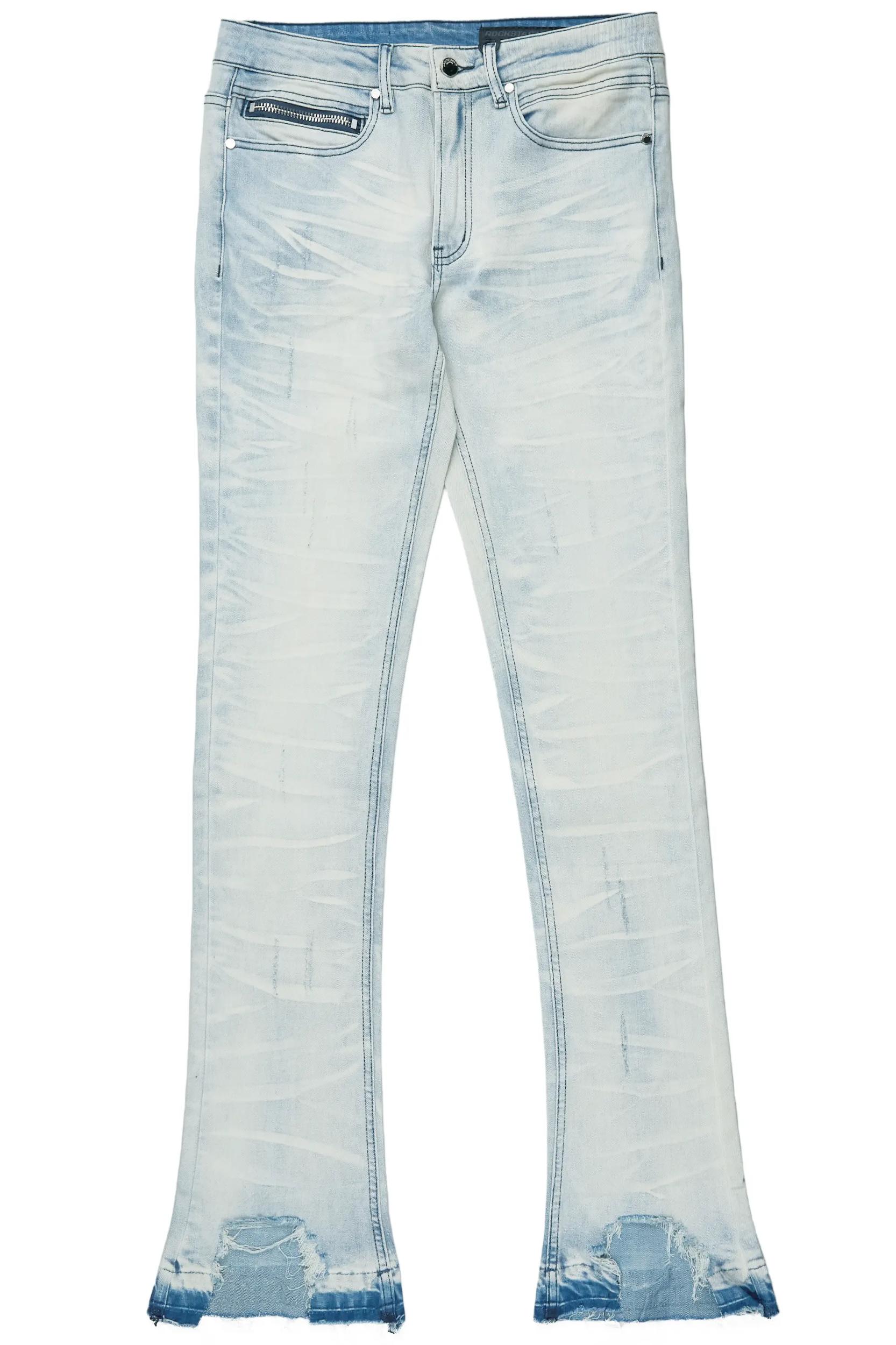 Lakyn Light Wash Stacked Flare Jean Male Product Image