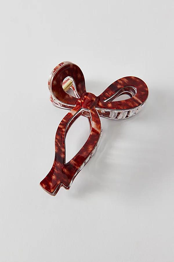 Resin Draped Bow Claw Clip Womens at Urban Outfitters Product Image