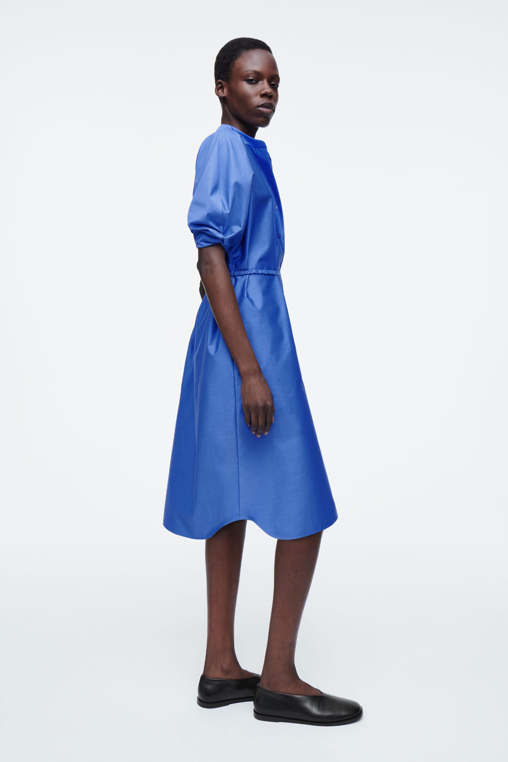 BELTED MIDI SHIRT DRESS Product Image