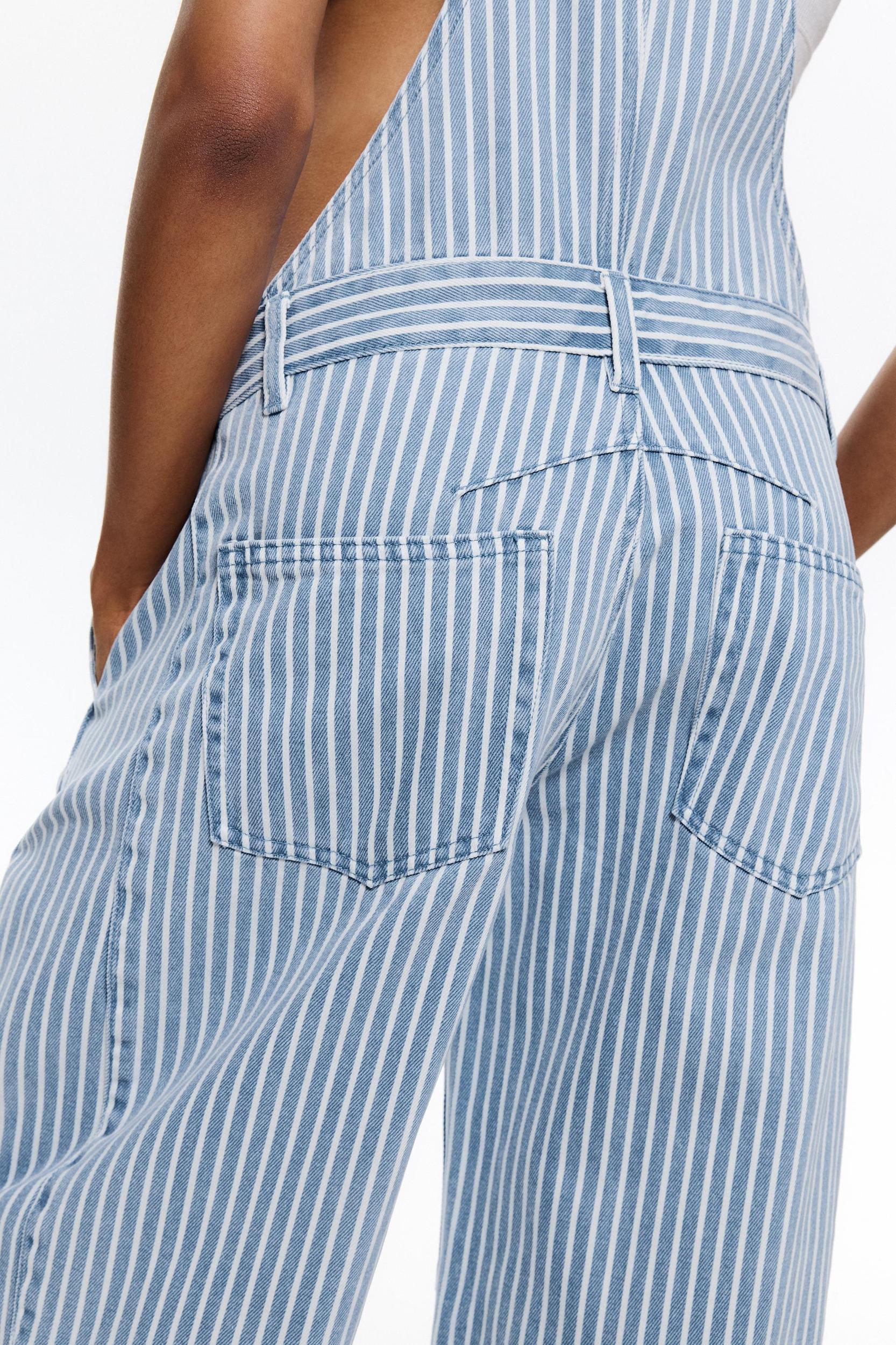 Striped balloon overalls Product Image