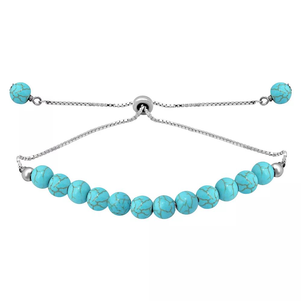Aleure Precioso Gemstone Bead Frontal Adjustable Bracelet, Women's,  Product Image