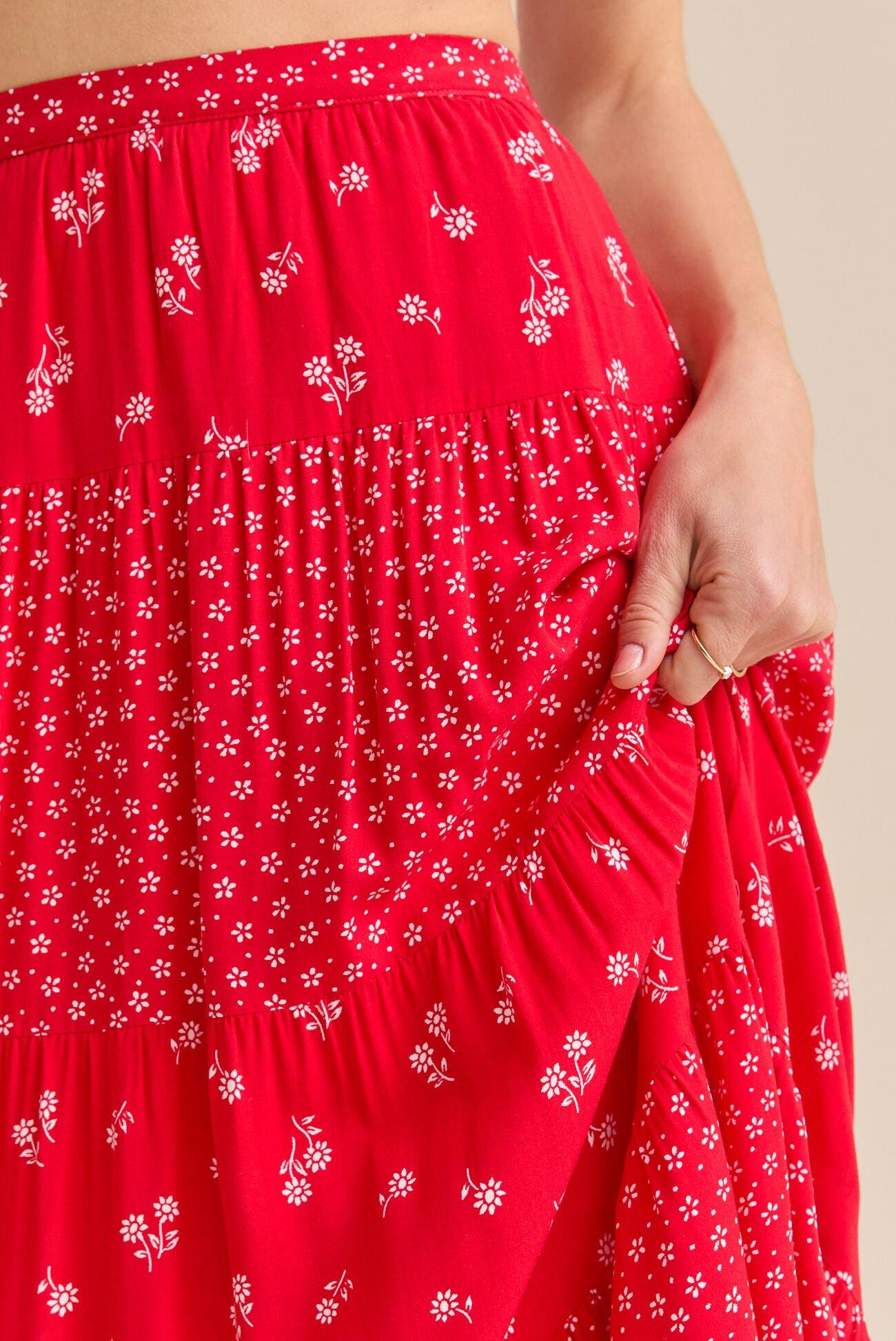 Fleur Floral Maxi Skirt Product Image