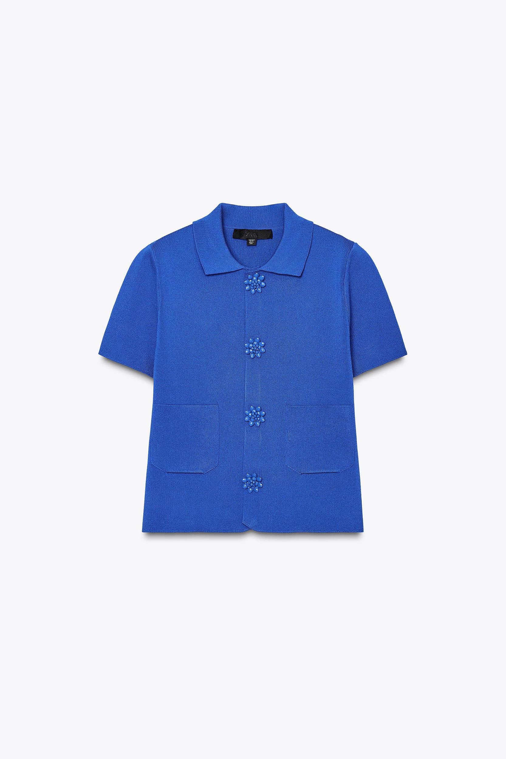 BEADED BUTTON CARDIGAN Product Image