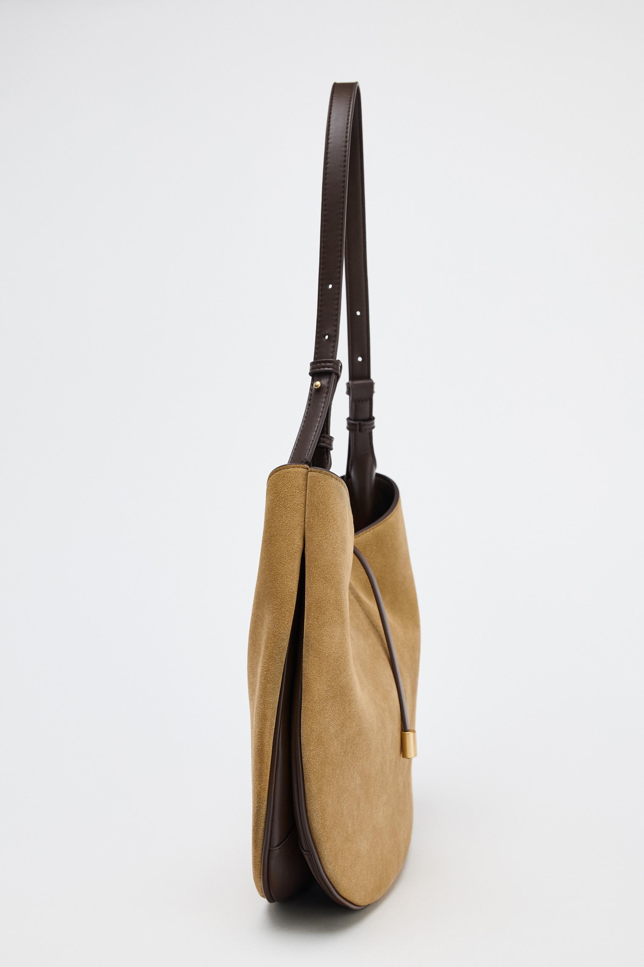 SPLIT LEATHER SHOULDER BAG Product Image