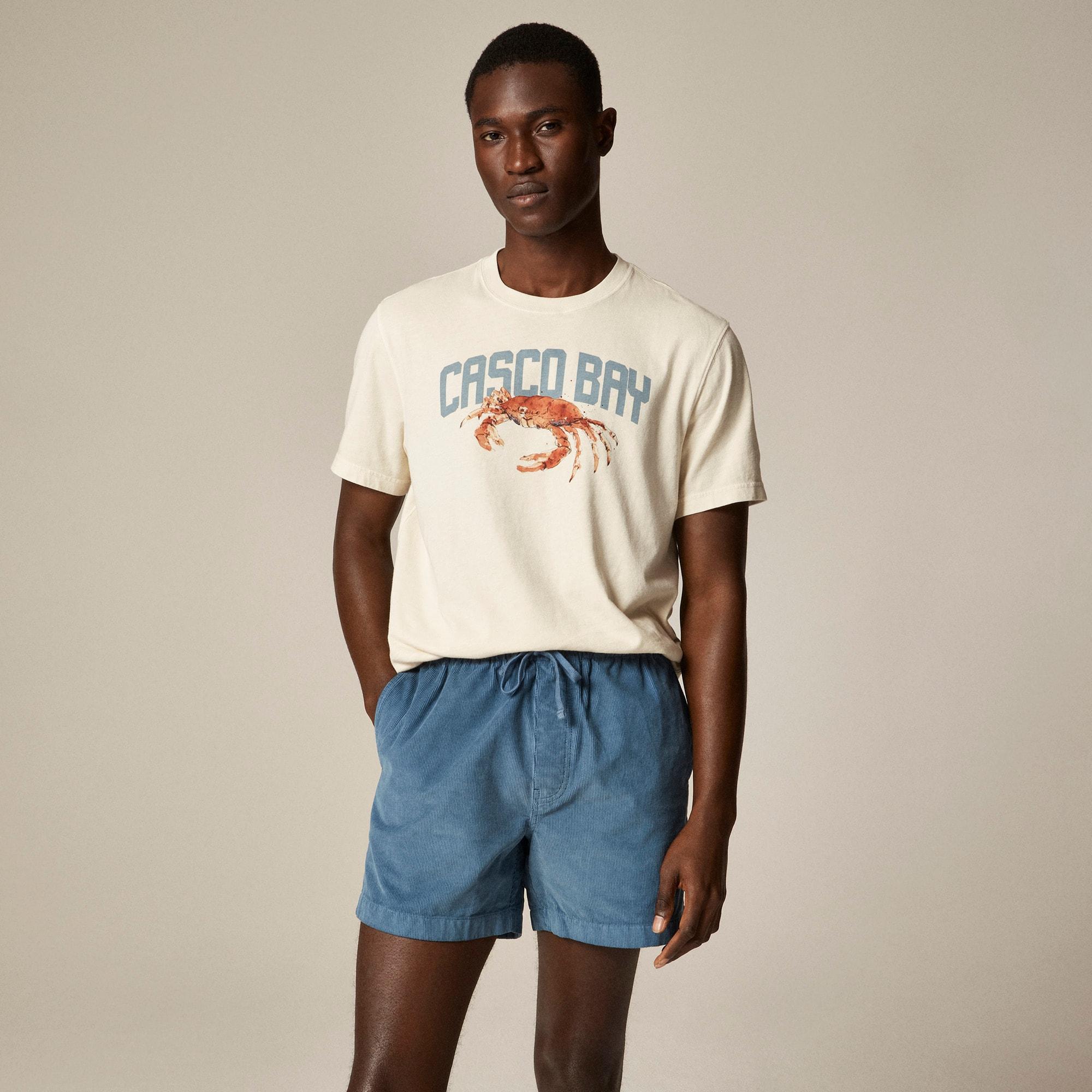 Vintage-wash cotton graphic T-shirt Product Image