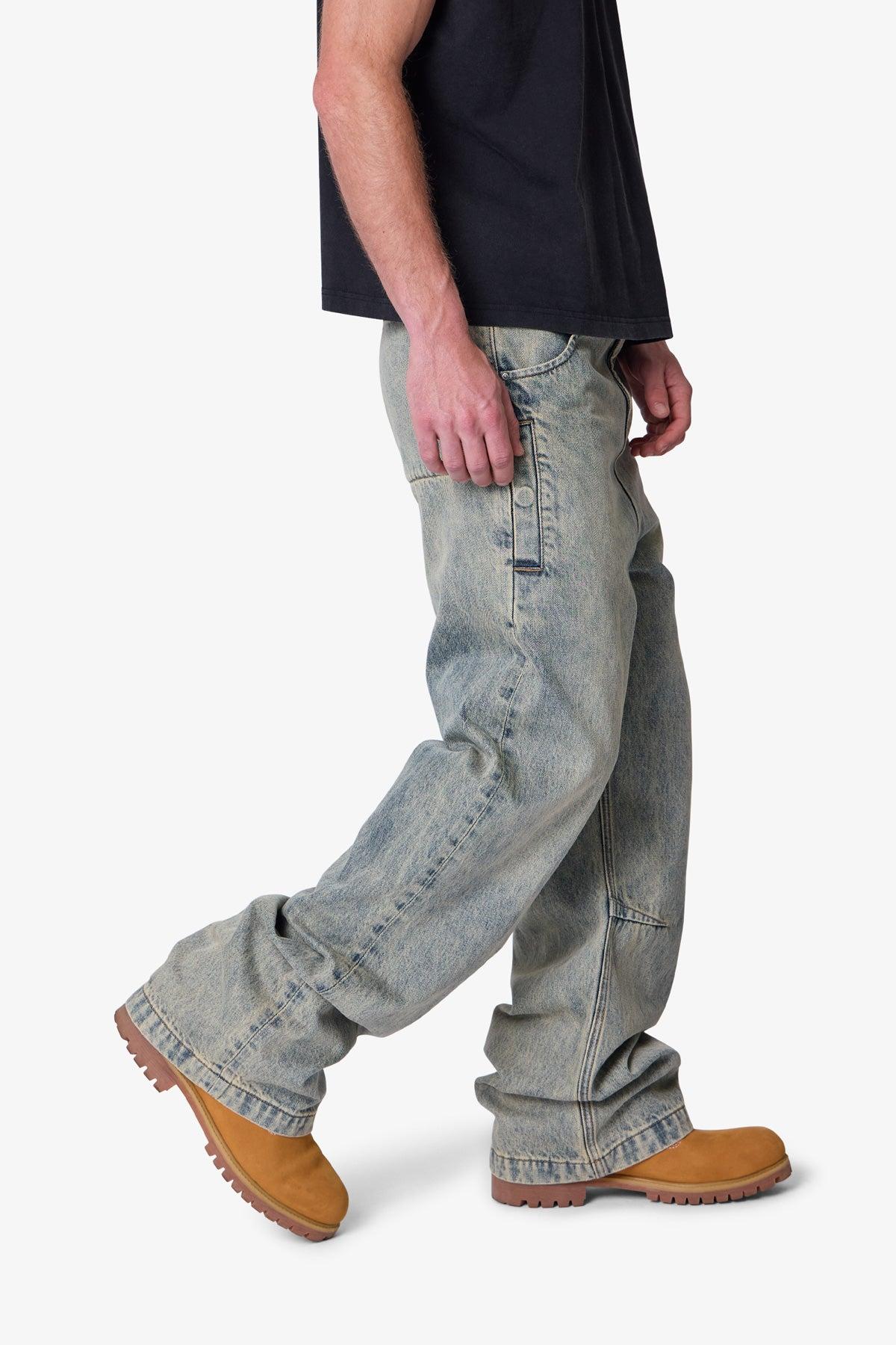 Baggy Moto Denim - Vintage Blue Product Image