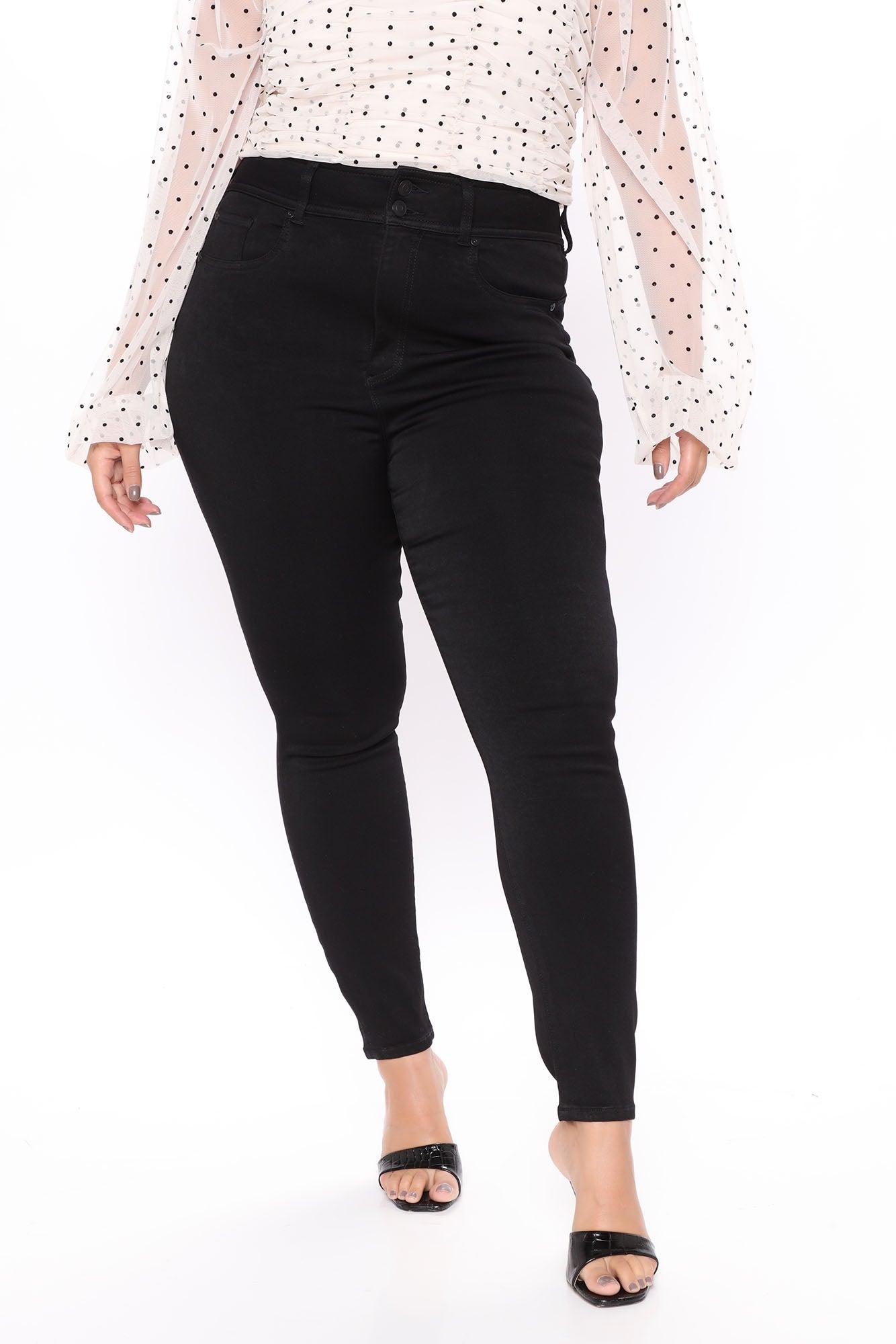 Snatch Me Tight Booty Lifter Skinny Jeans - Black Product Image