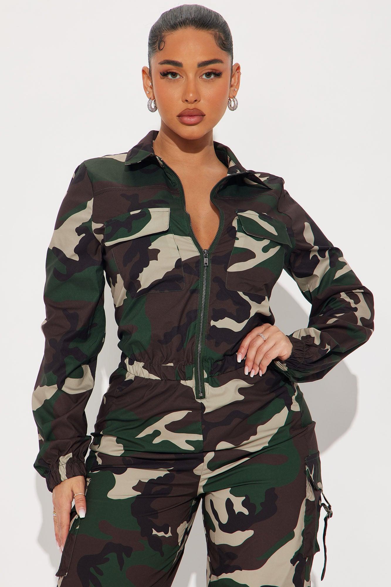 Maison Jogger Jumpsuit - Olive/combo Product Image