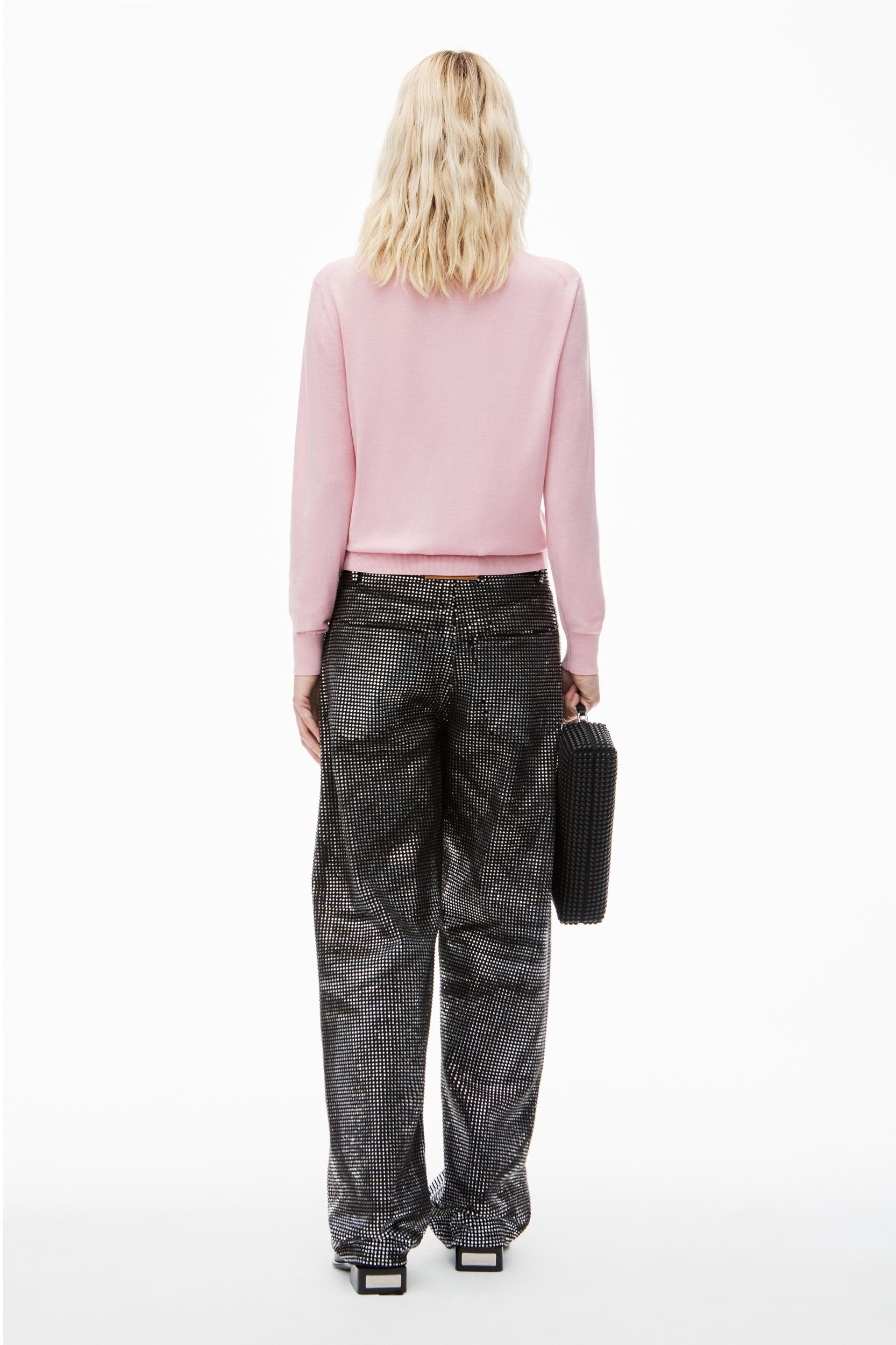 Logo-embossed Cardigan In Superfine Merino Wool Product Image