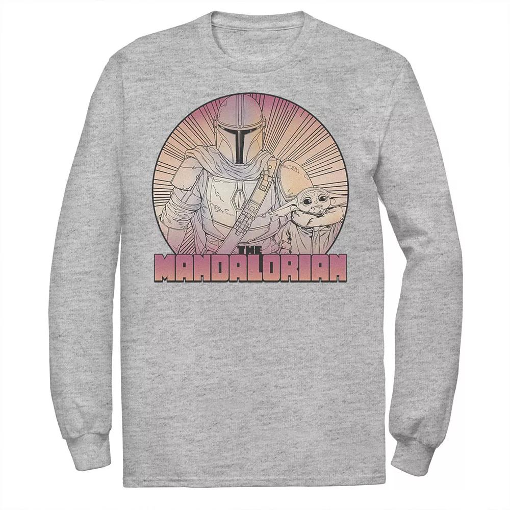 Men's Star Wars The Mandalorian The Child Gradient Line Art Tee,  Product Image
