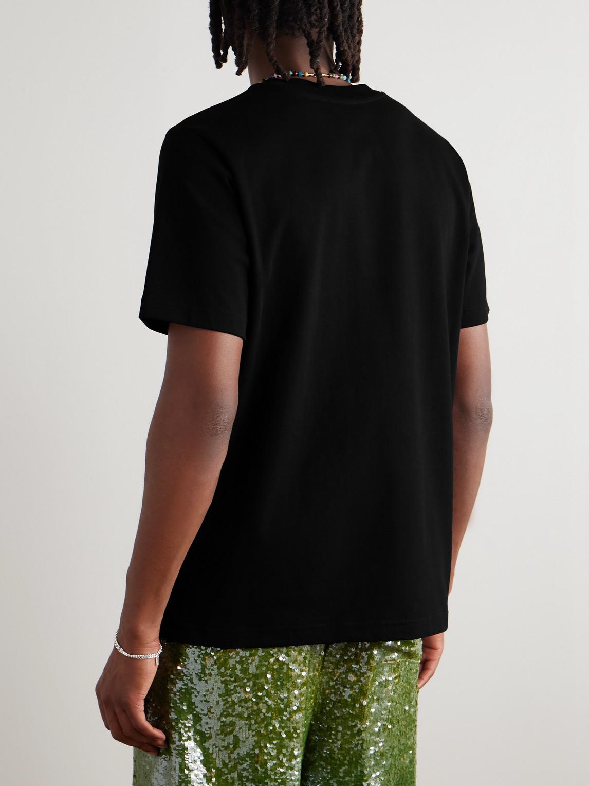 Black Mushroom Emblem T-shirt Product Image