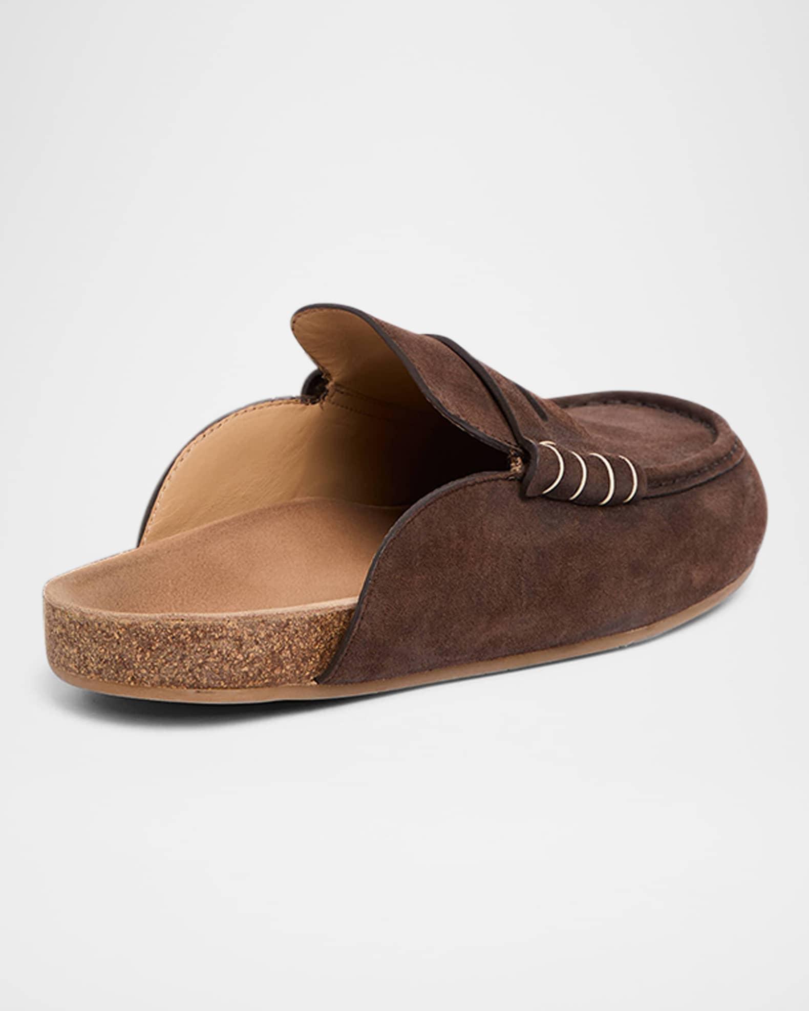 Stitch Suede Loafers Product Image