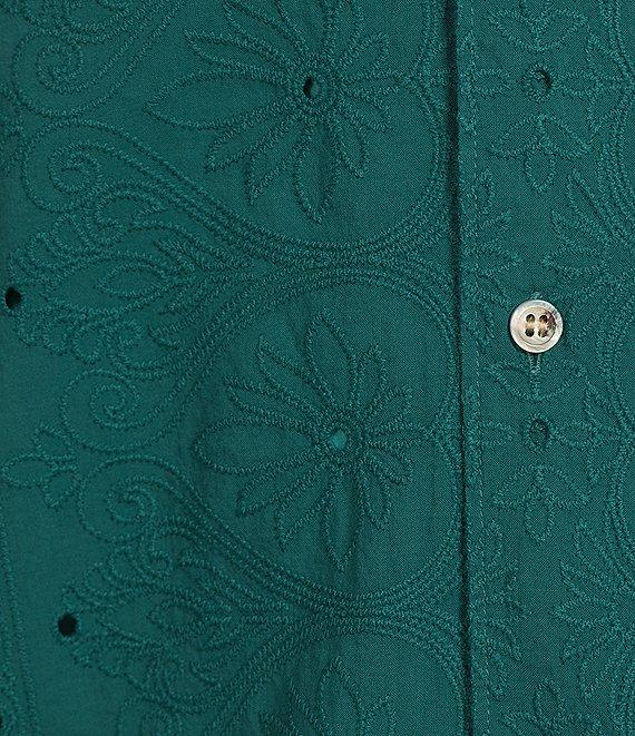 Murano Shape of Water Collection Slim Fit Short Sleeve Woven Shirt Product Image