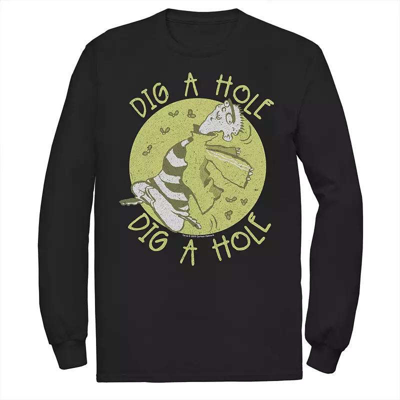 Men's CN Ed Edd N Eddy Dig A Hole Long Sleeve Tee,  Product Image