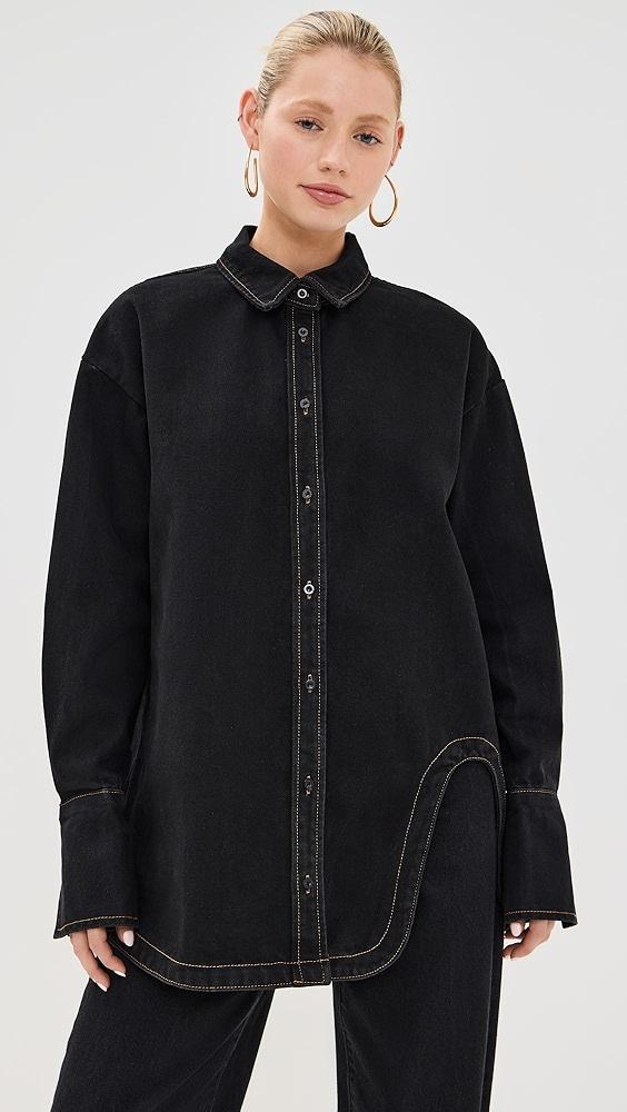 Lioness Off Duty Denim Shirt | Shopbop Product Image