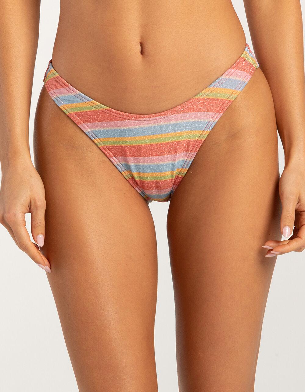 FULL TILT Cheekier High Leg Bikini Bottoms - MULTI Product Image