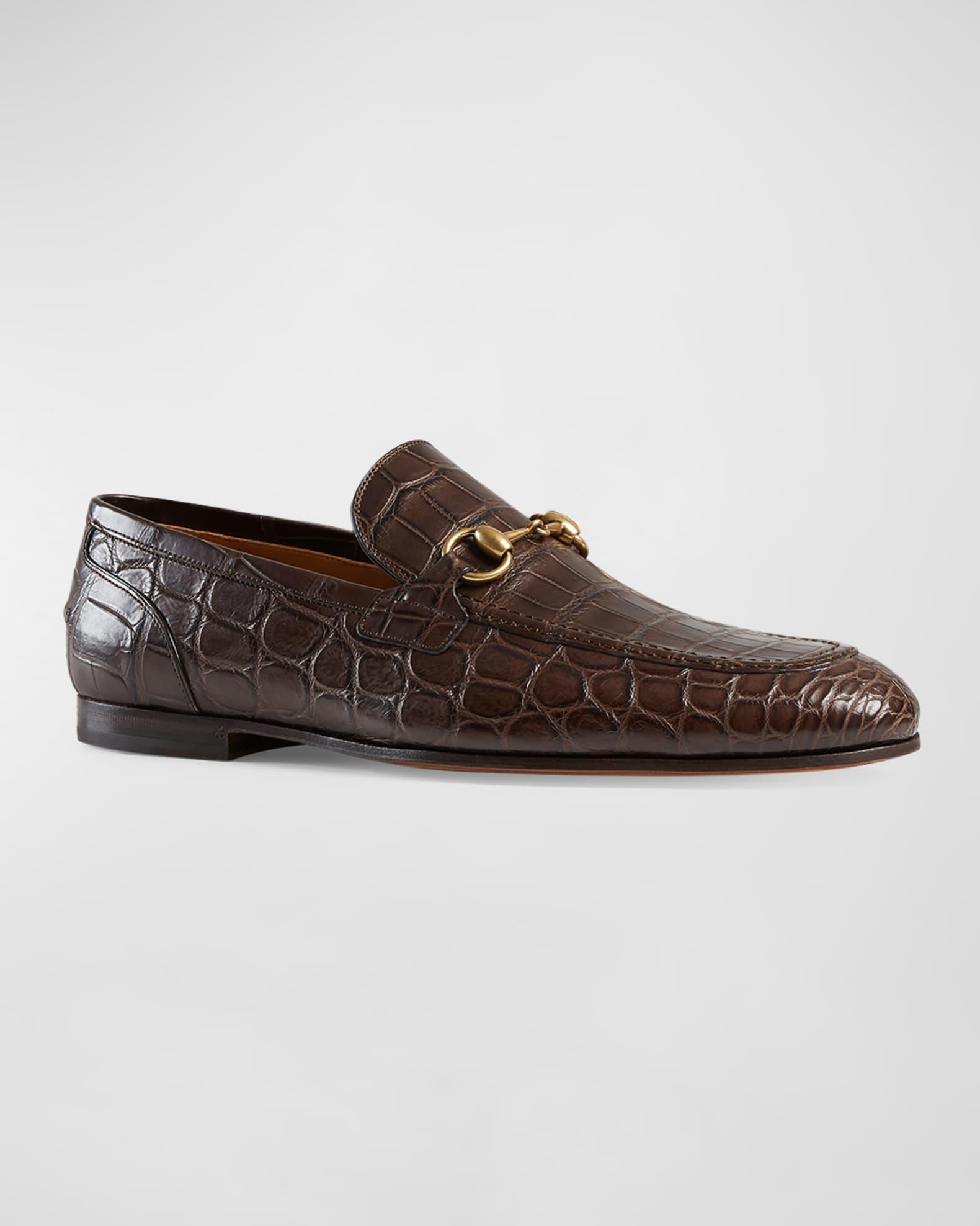 Men's Jordaan Crocodile Loafers Product Image