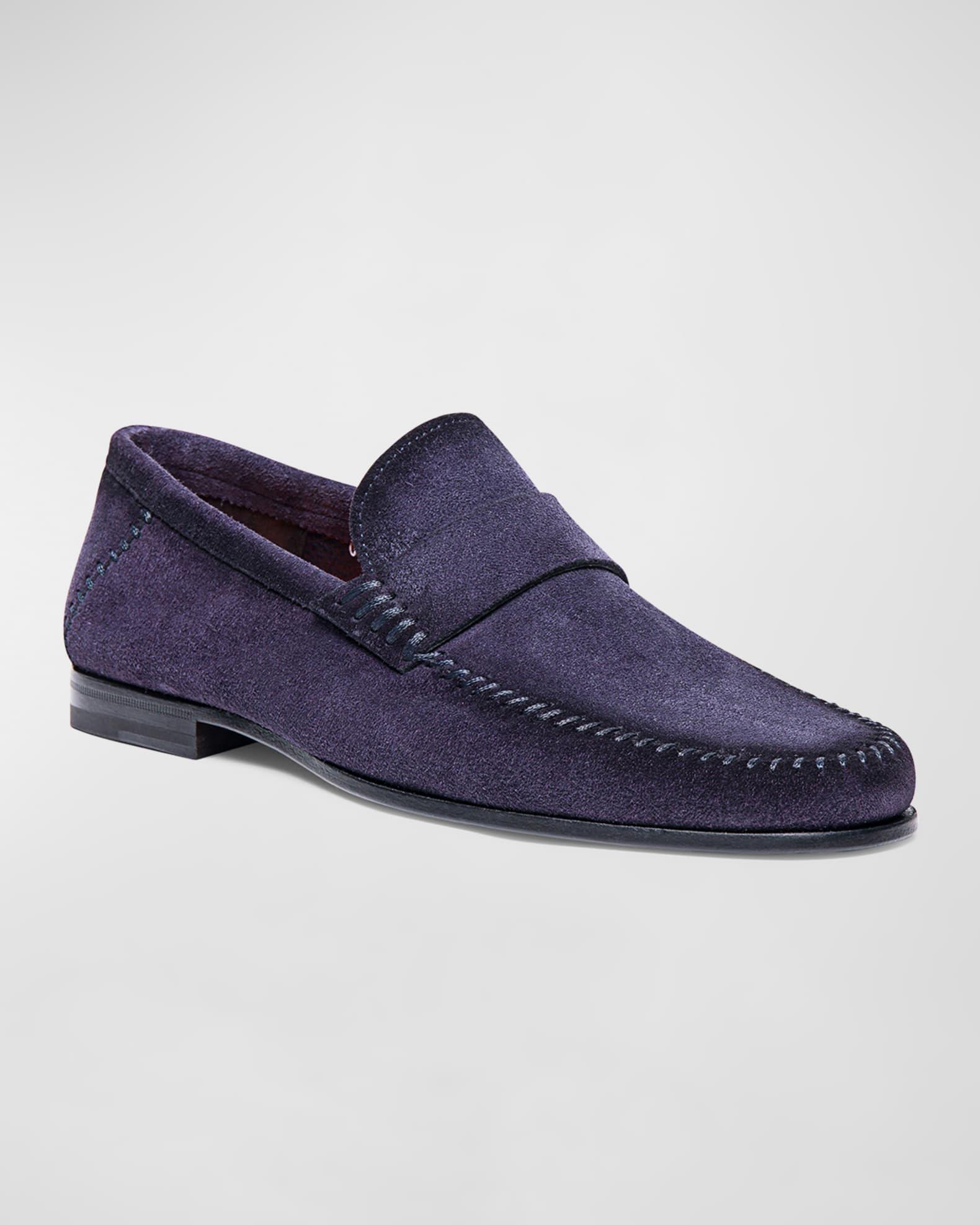 Mens Paine Leather Moccasin Loafers Product Image
